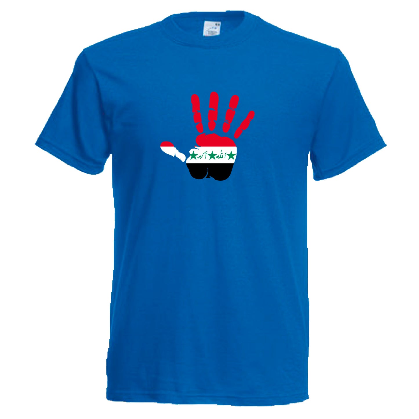 INDIGOS UG - T-Shirt Herren - Irak - Hand - Fussball