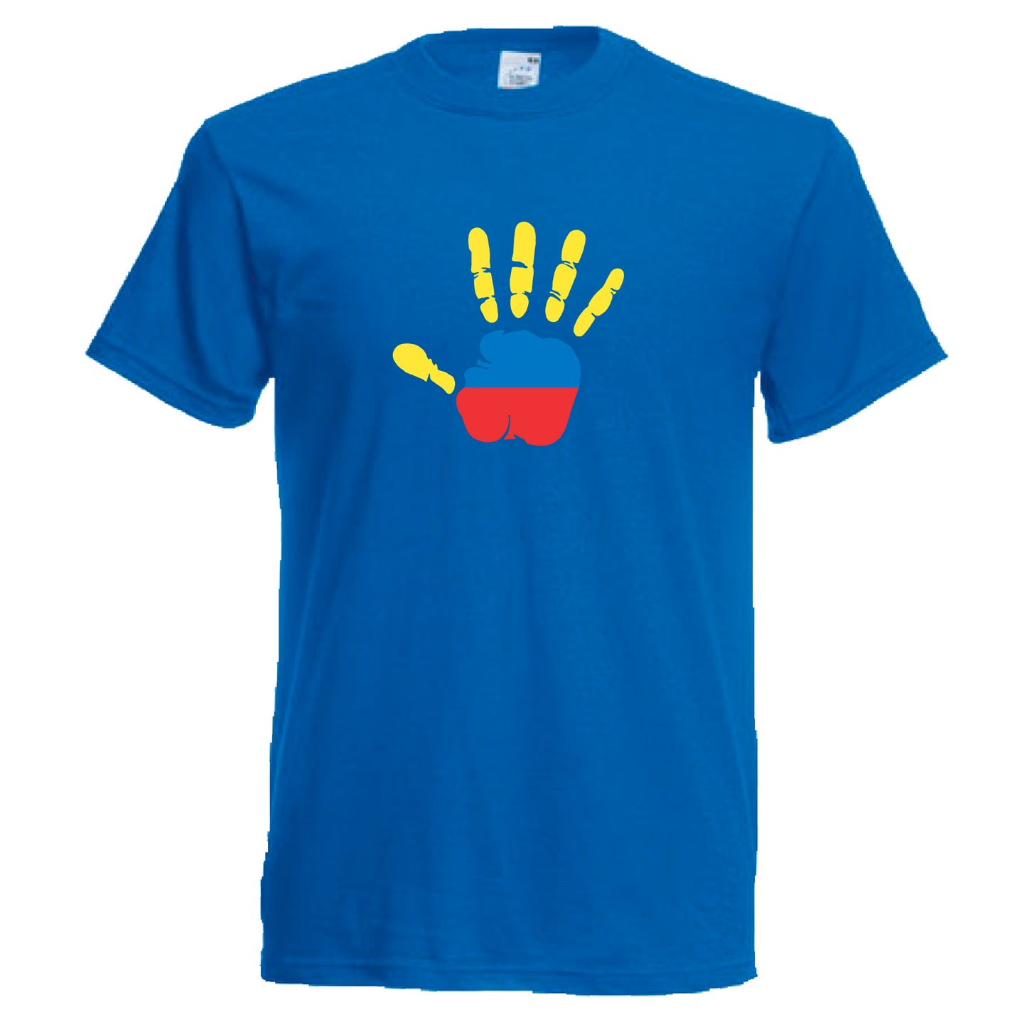 INDIGOS UG - T-Shirt Herren - Kolumbien - Hand - Fussball