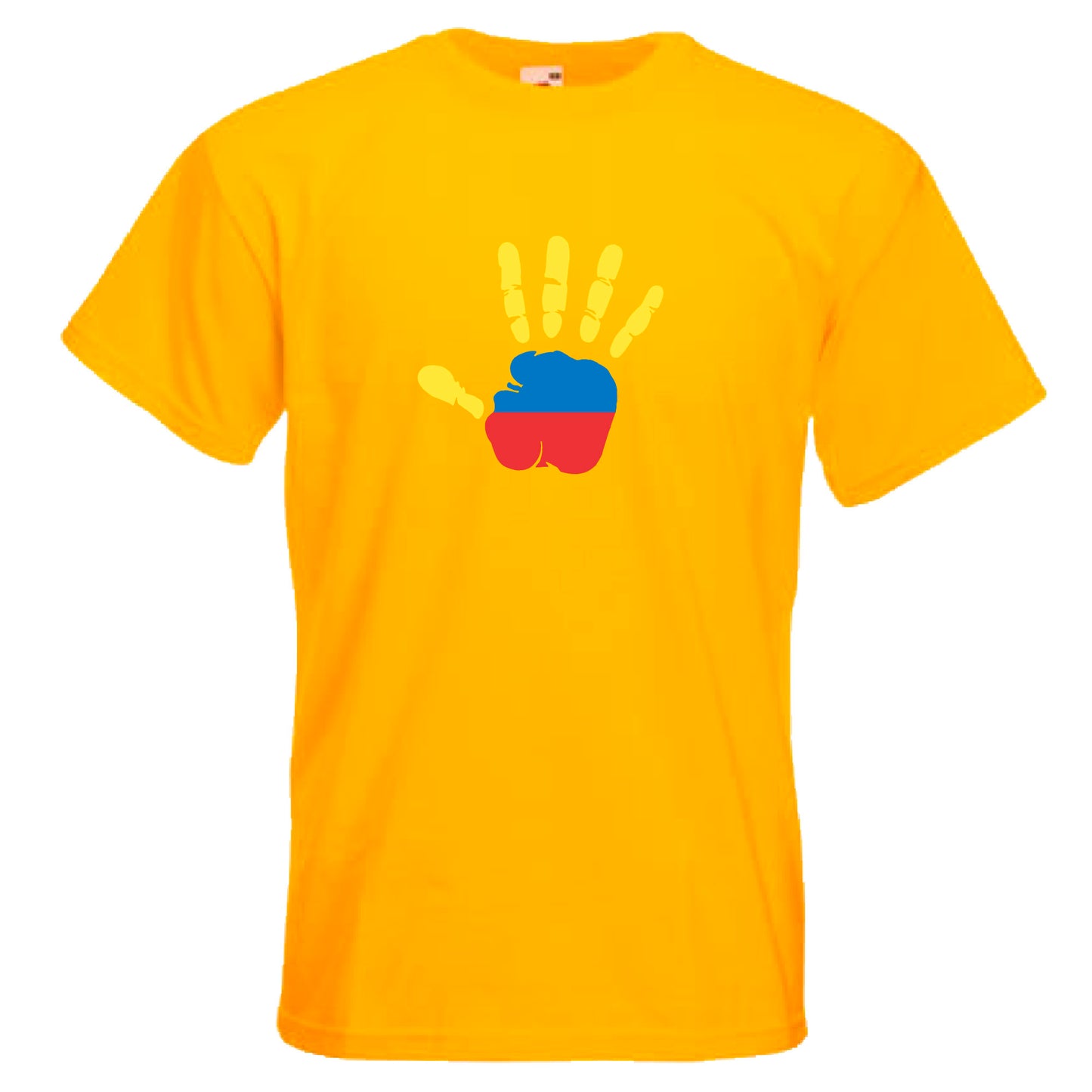 INDIGOS UG - T-Shirt Herren - Kolumbien - Hand - Fussball