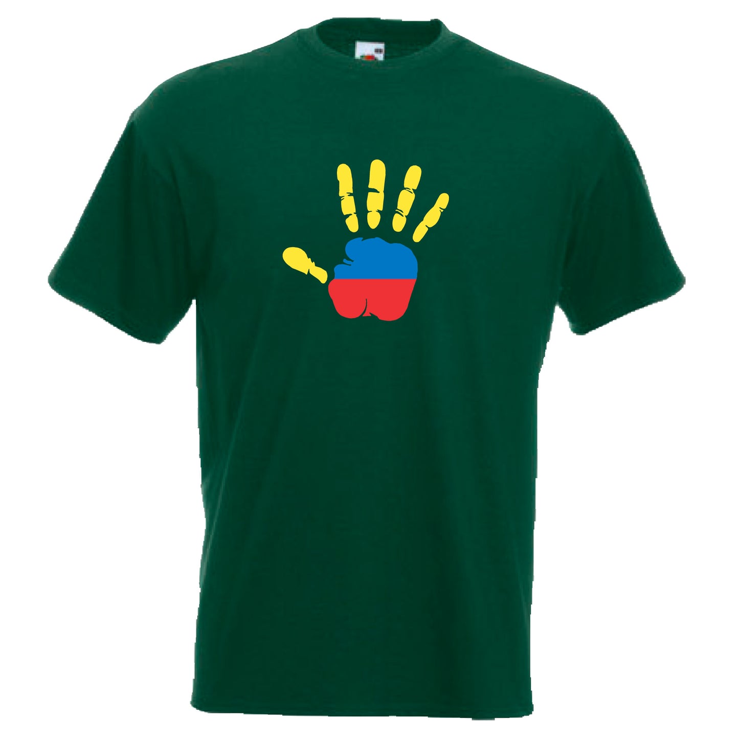 INDIGOS UG - T-Shirt Herren - Kolumbien - Hand - Fussball