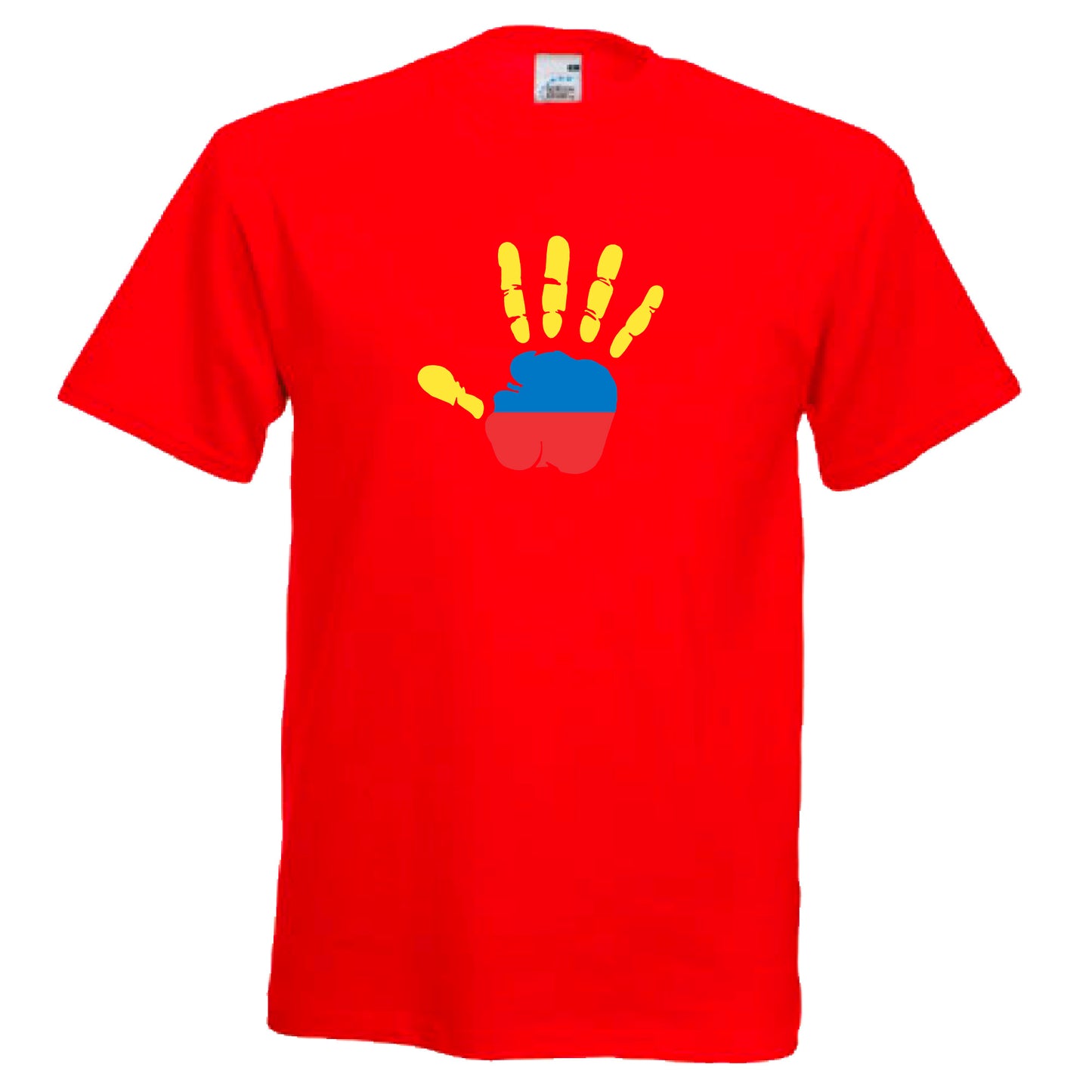 INDIGOS UG - T-Shirt Herren - Kolumbien - Hand - Fussball