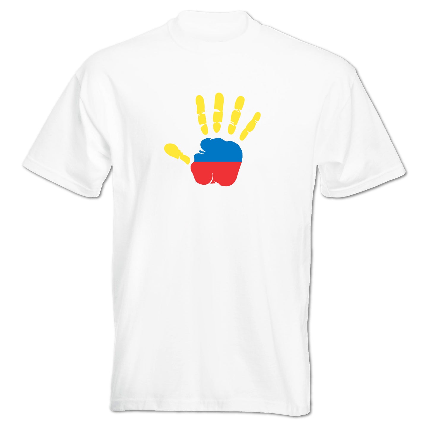INDIGOS UG - T-Shirt Herren - Kolumbien - Hand - Fussball