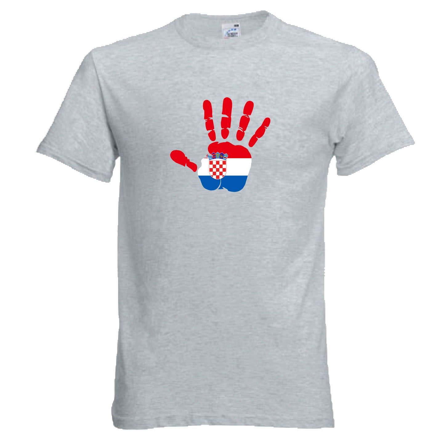 INDIGOS UG - T-Shirt Herren - Kroatien - Hand - Fussball