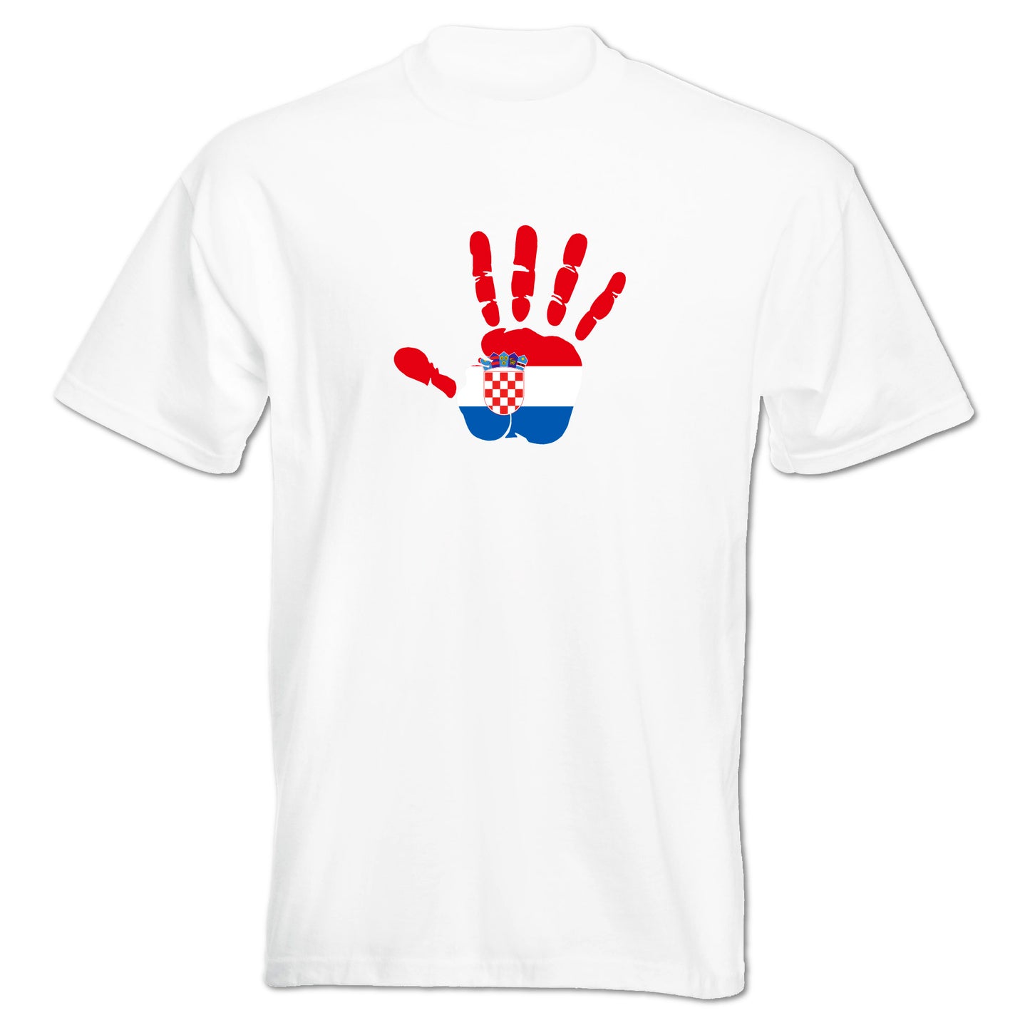 INDIGOS UG - T-Shirt Herren - Kroatien - Hand - Fussball