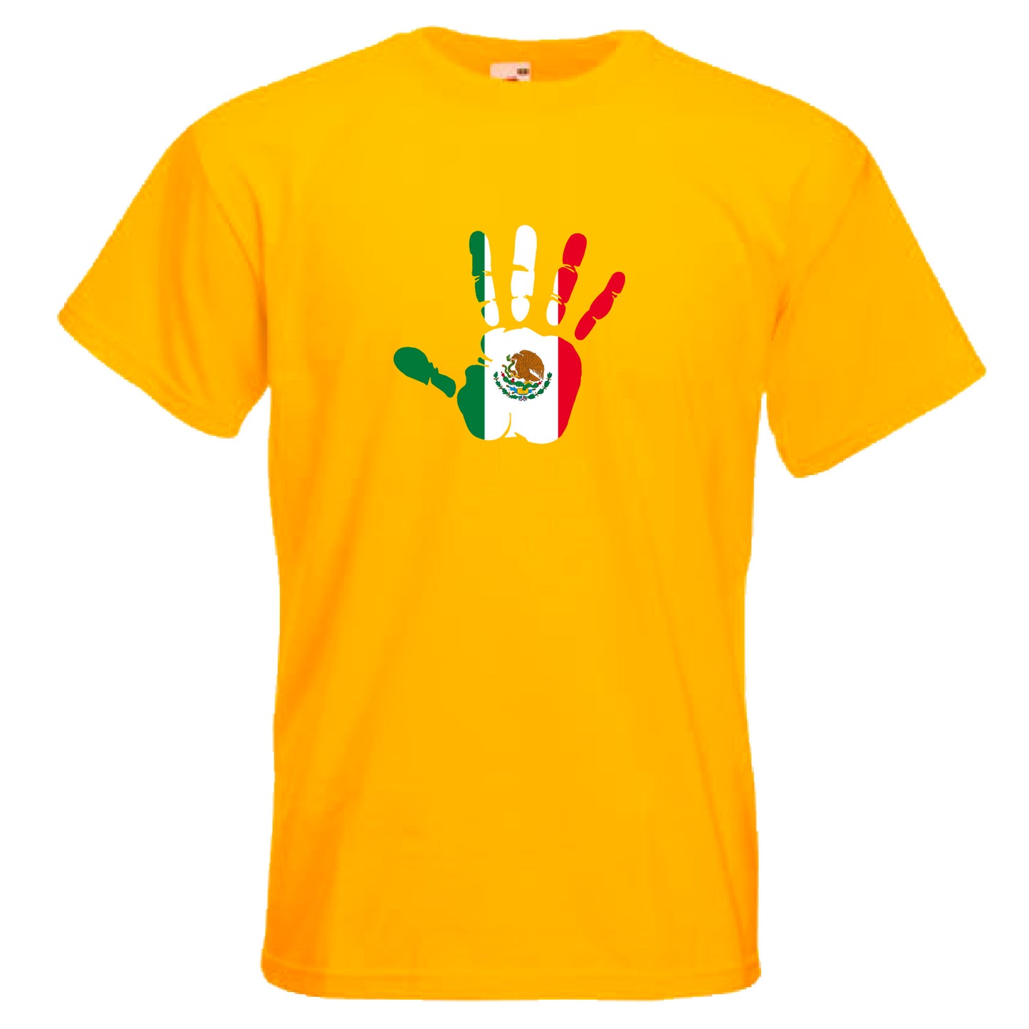 INDIGOS UG - T-Shirt Herren - Mexiko - Hand - Fussball