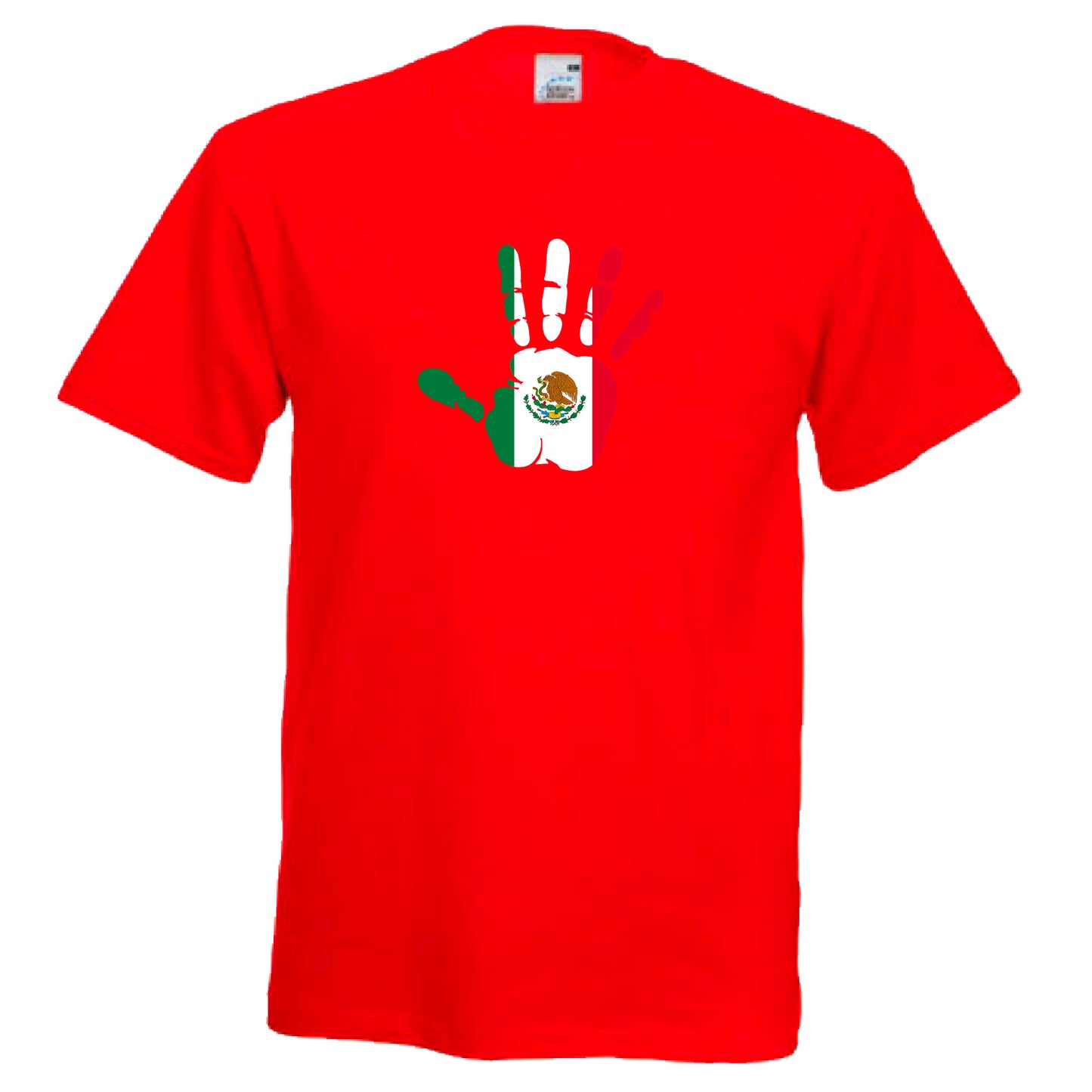 INDIGOS UG - T-Shirt Herren - Mexiko - Hand - Fussball