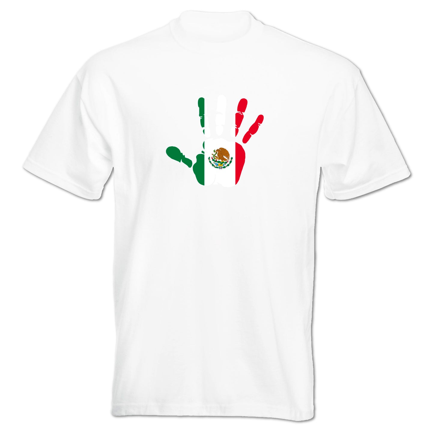 INDIGOS UG - T-Shirt Herren - Mexiko - Hand - Fussball