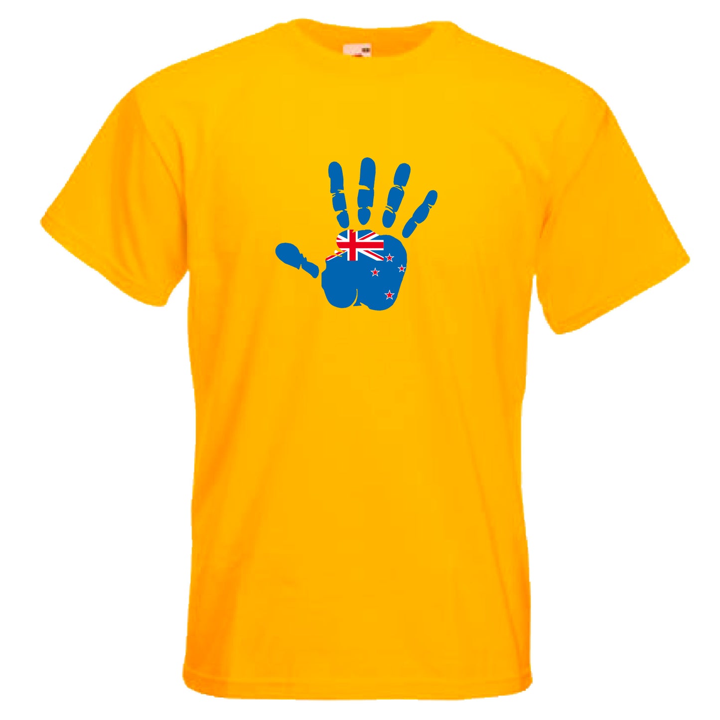 INDIGOS UG - T-Shirt Herren - Neuseeland - Hand - Fussball