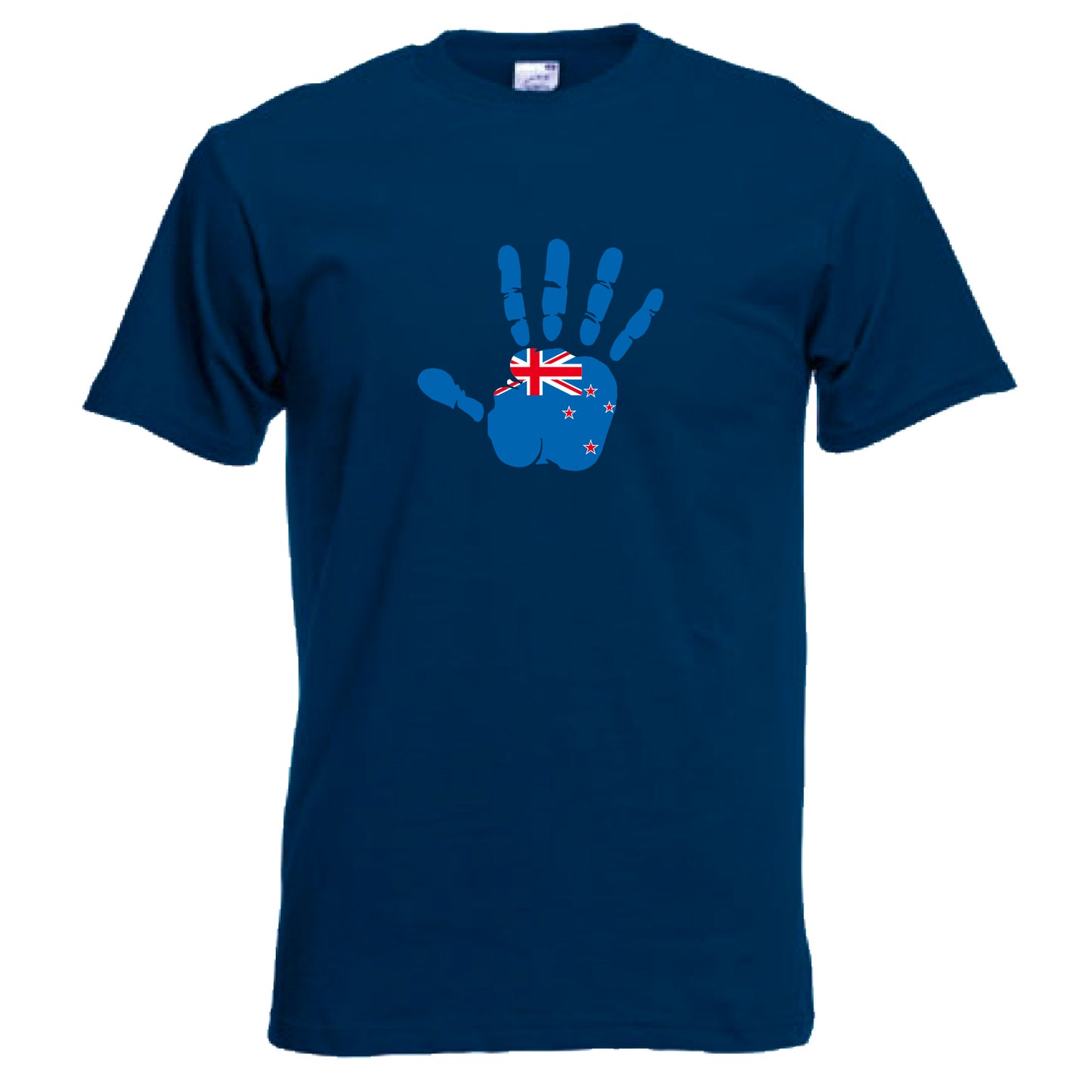 INDIGOS UG - T-Shirt Herren - Neuseeland - Hand - Fussball