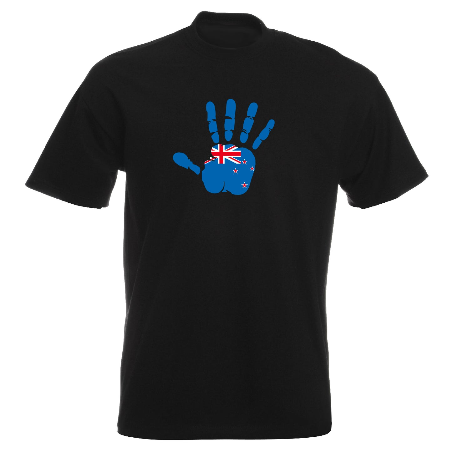 INDIGOS UG - T-Shirt Herren - Neuseeland - Hand - Fussball