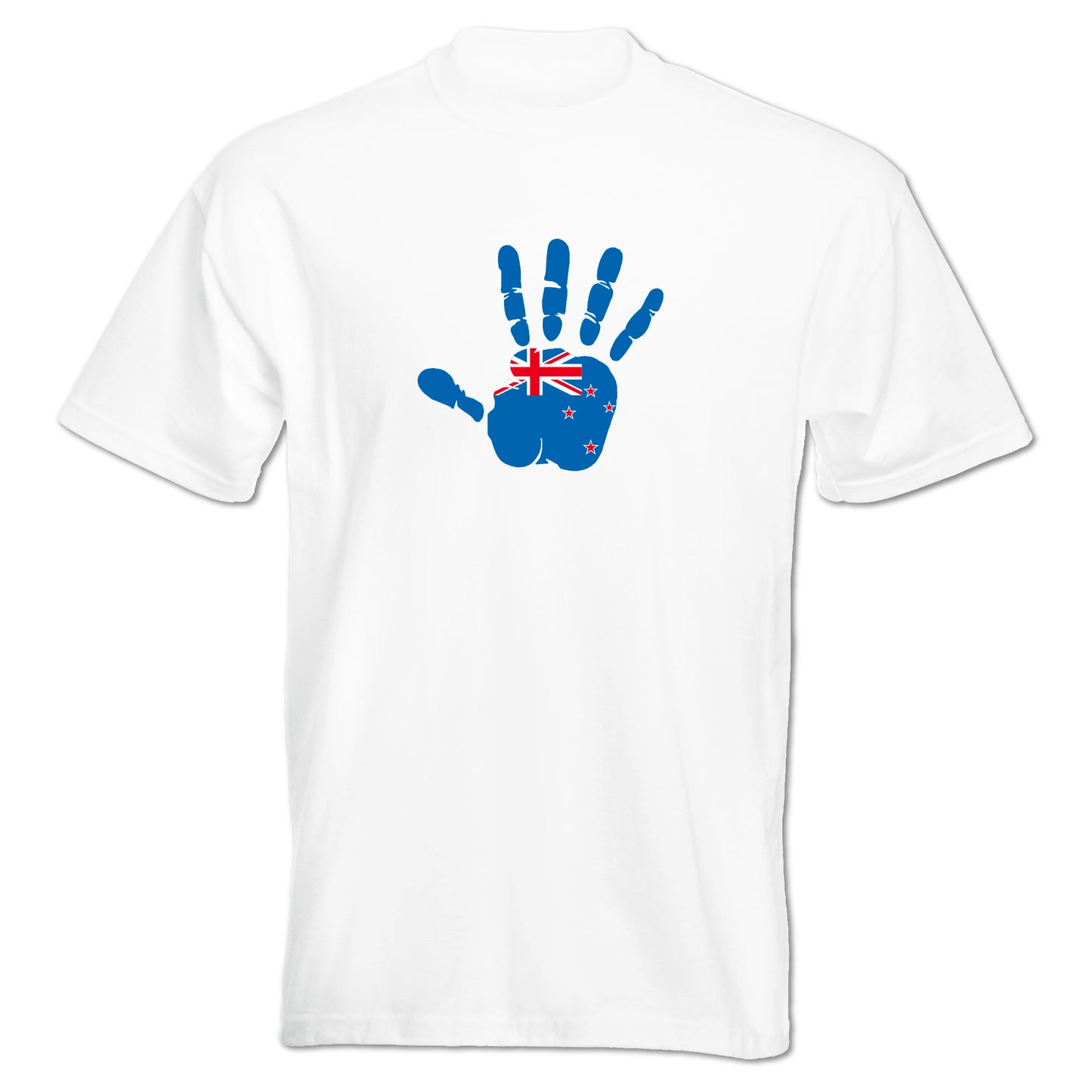 INDIGOS UG - T-Shirt Herren - Neuseeland - Hand - Fussball