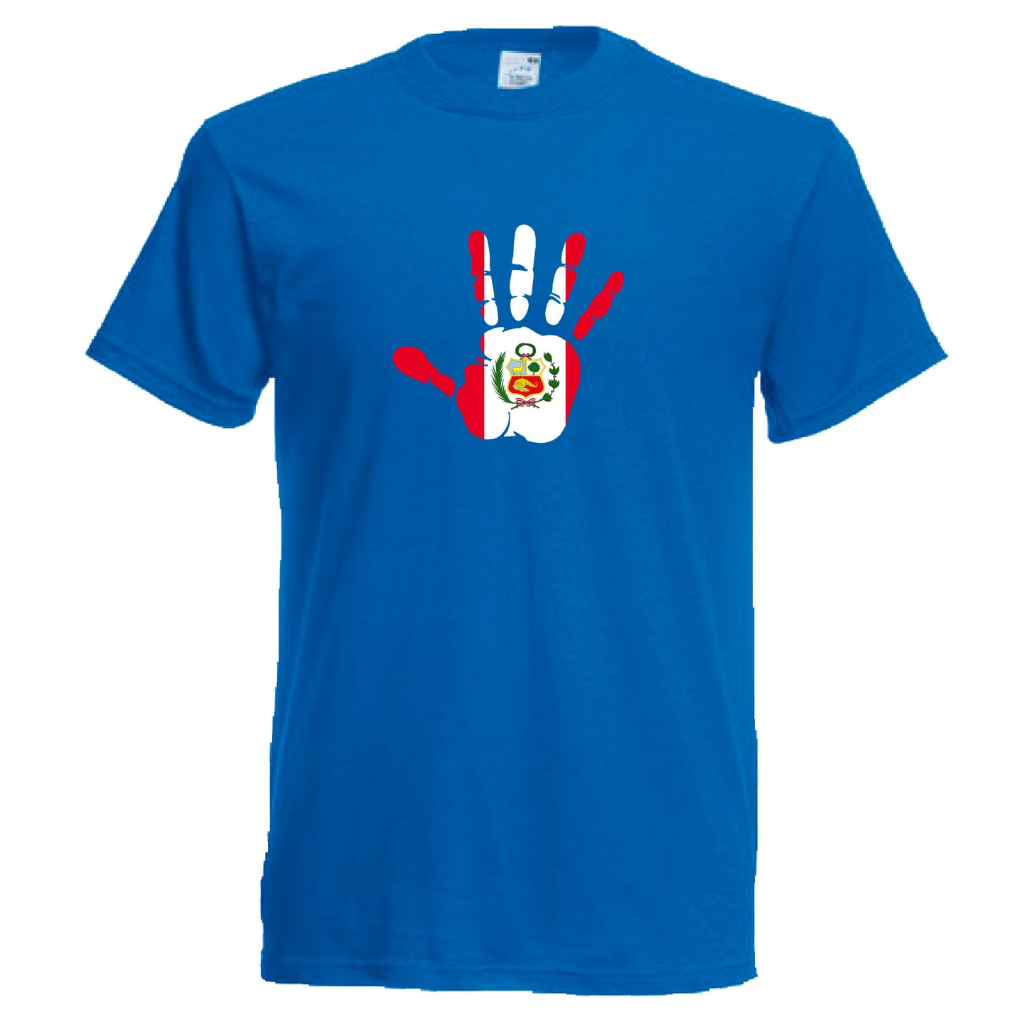 INDIGOS UG - T-Shirt Herren - Peru - Hand - Fussball