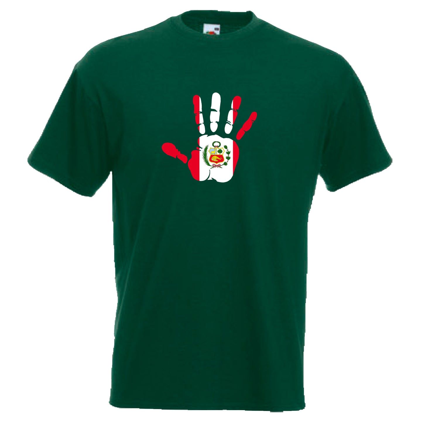 INDIGOS UG - T-Shirt Herren - Peru - Hand - Fussball