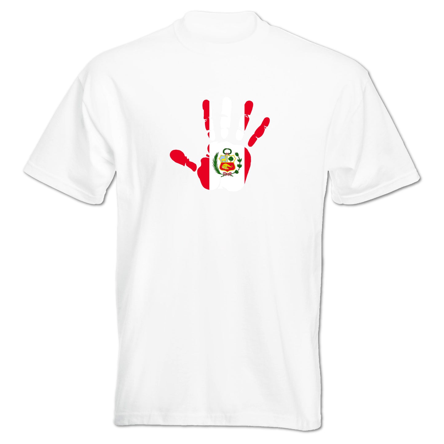 INDIGOS UG - T-Shirt Herren - Peru - Hand - Fussball