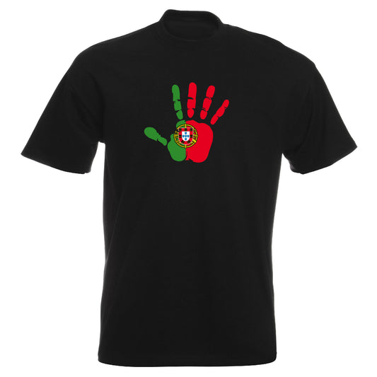INDIGOS UG - T-Shirt Herren - Portugal - Hand - Fussball