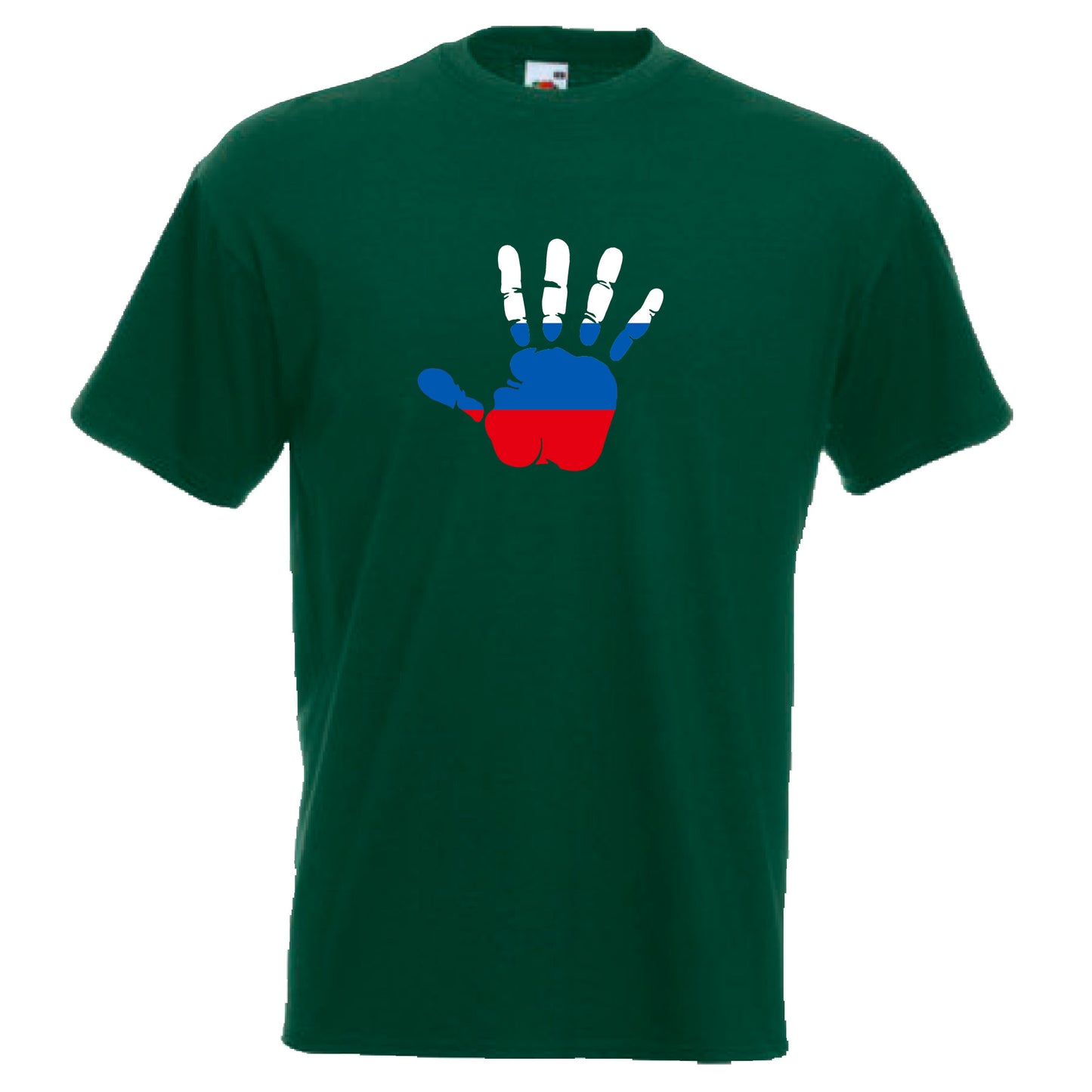 INDIGOS UG - T-Shirt Herren - Russland - Hand - Fussball
