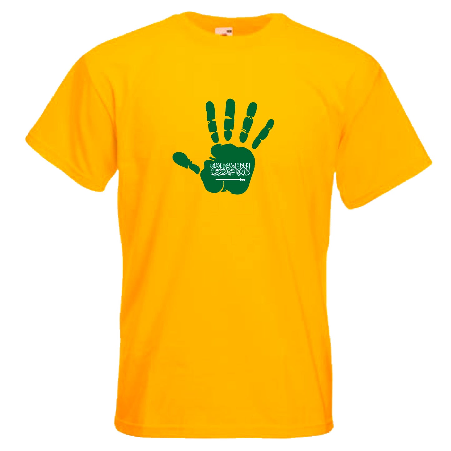 INDIGOS UG - T-Shirt Herren - Saudi-Arabien - Hand - Fussball