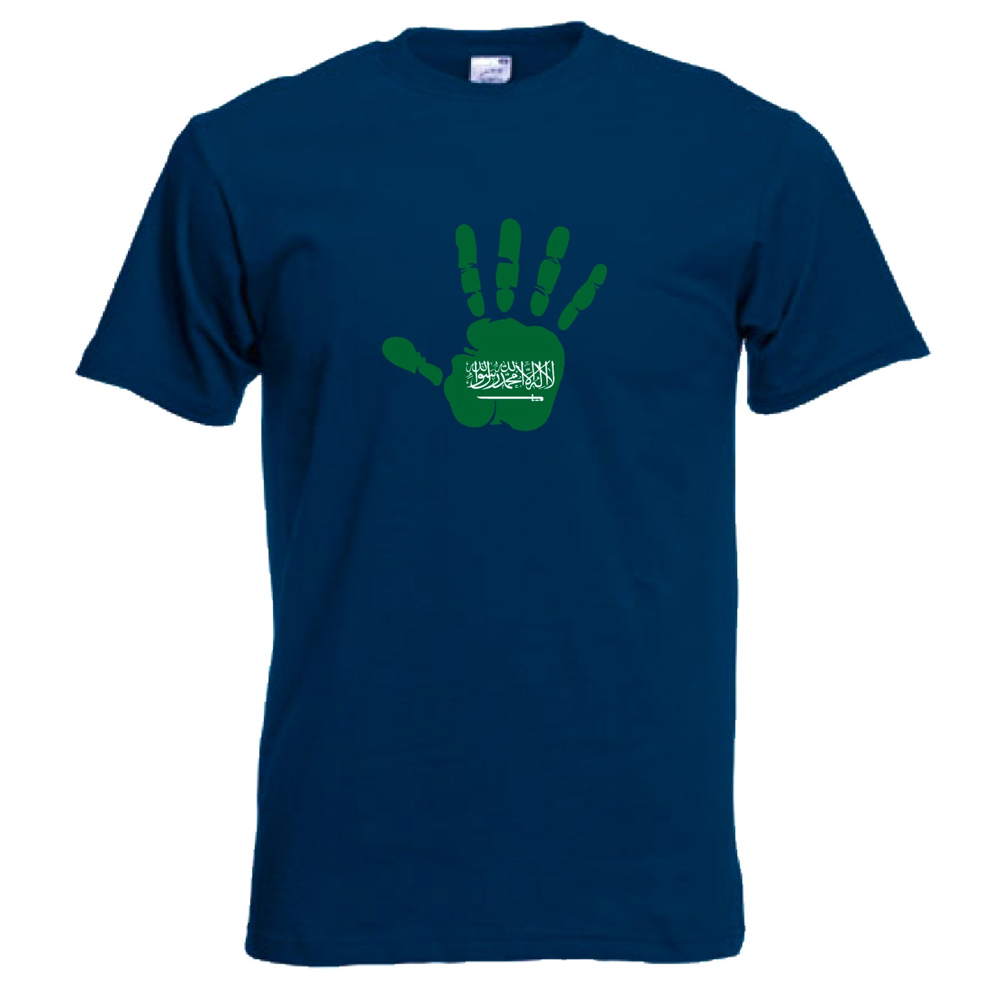 INDIGOS UG - T-Shirt Herren - Saudi-Arabien - Hand - Fussball