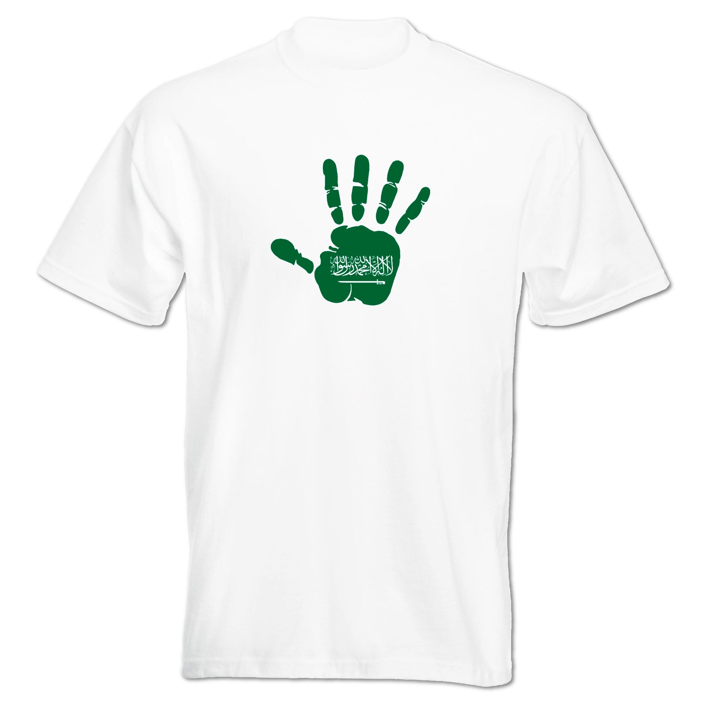 INDIGOS UG - T-Shirt Herren - Saudi-Arabien - Hand - Fussball