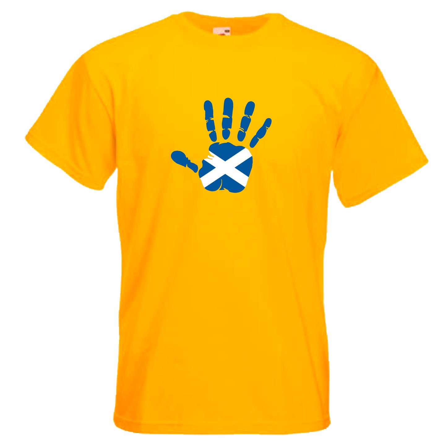 INDIGOS UG - T-Shirt Herren - Schottland - Hand - Fussball