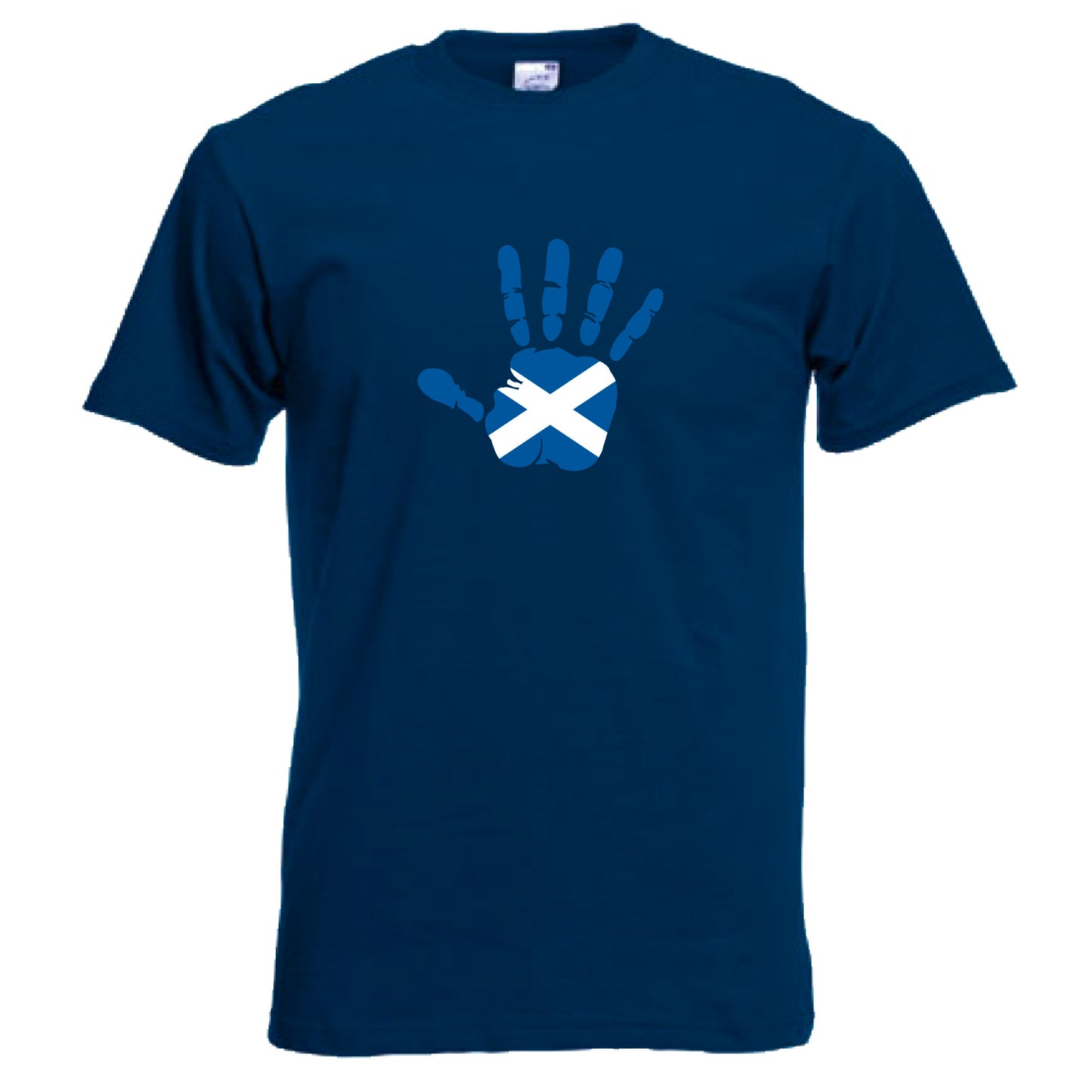 INDIGOS UG - T-Shirt Herren - Schottland - Hand - Fussball