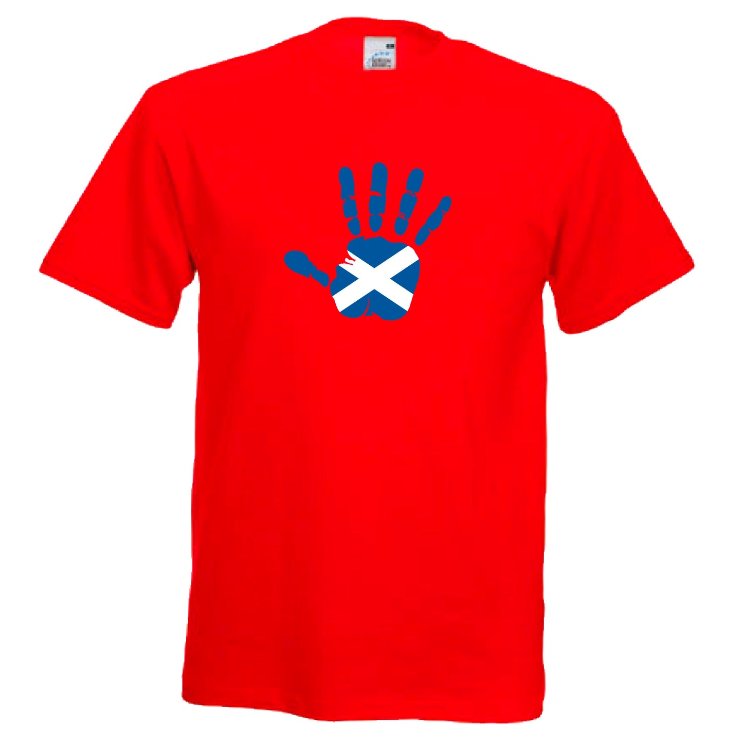 INDIGOS UG - T-Shirt Herren - Schottland - Hand - Fussball