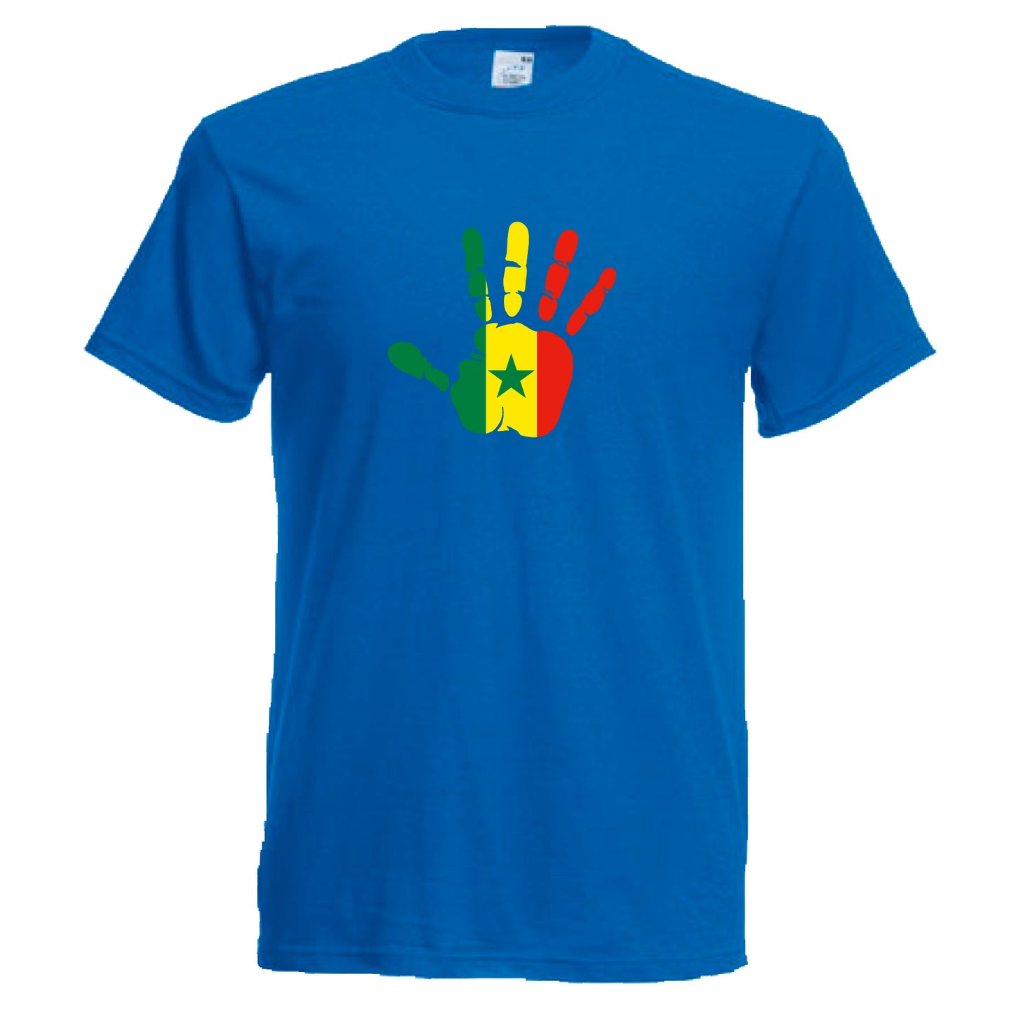 INDIGOS UG - T-Shirt Herren - Senegal - Hand - Fussball