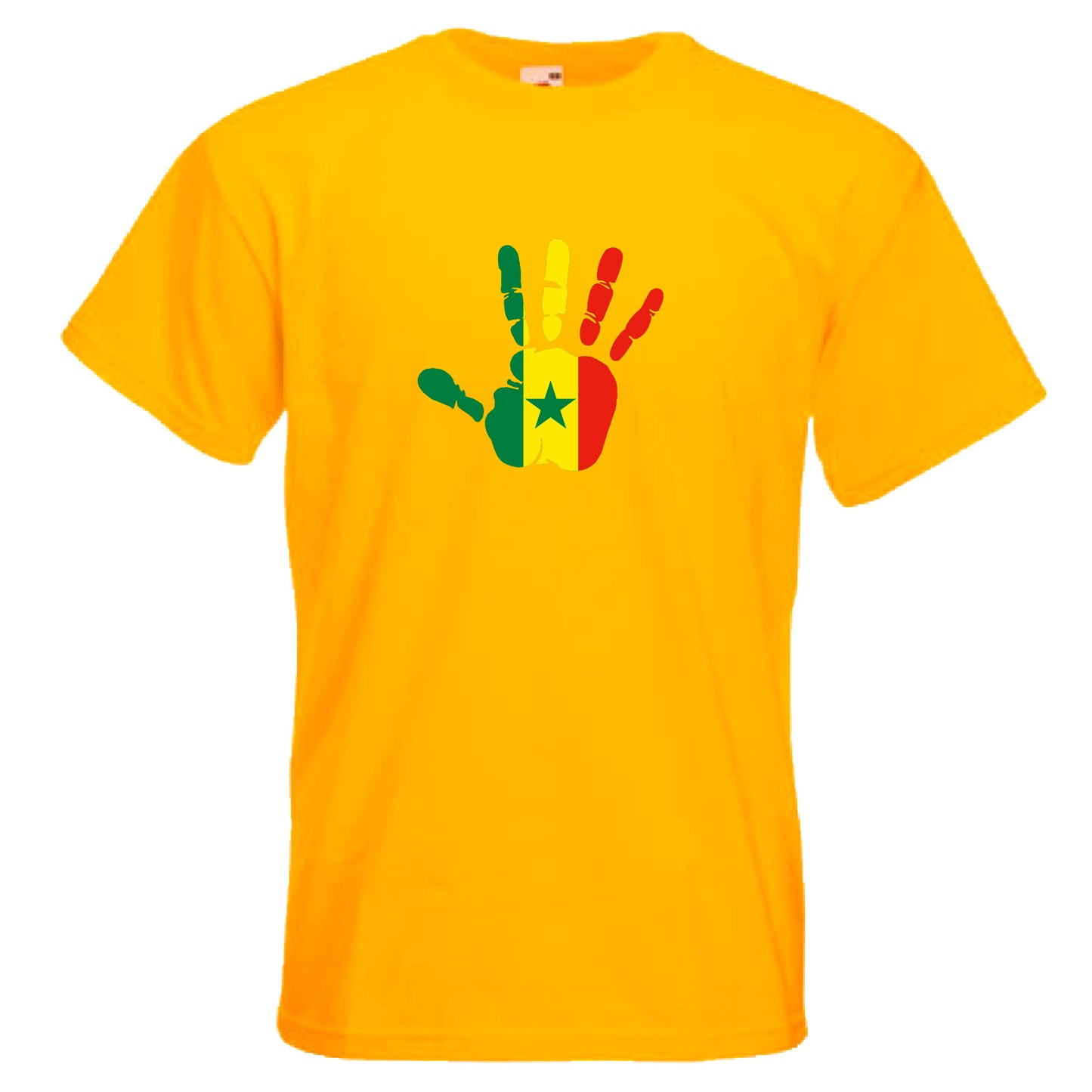 INDIGOS UG - T-Shirt Herren - Senegal - Hand - Fussball