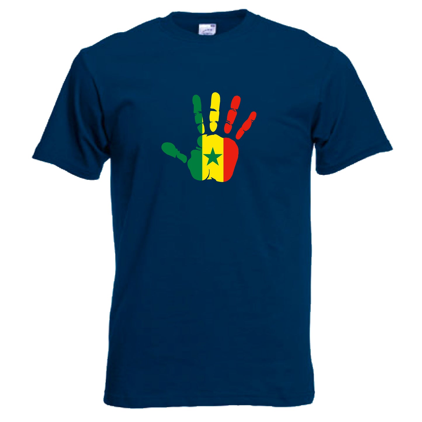 INDIGOS UG - T-Shirt Herren - Senegal - Hand - Fussball