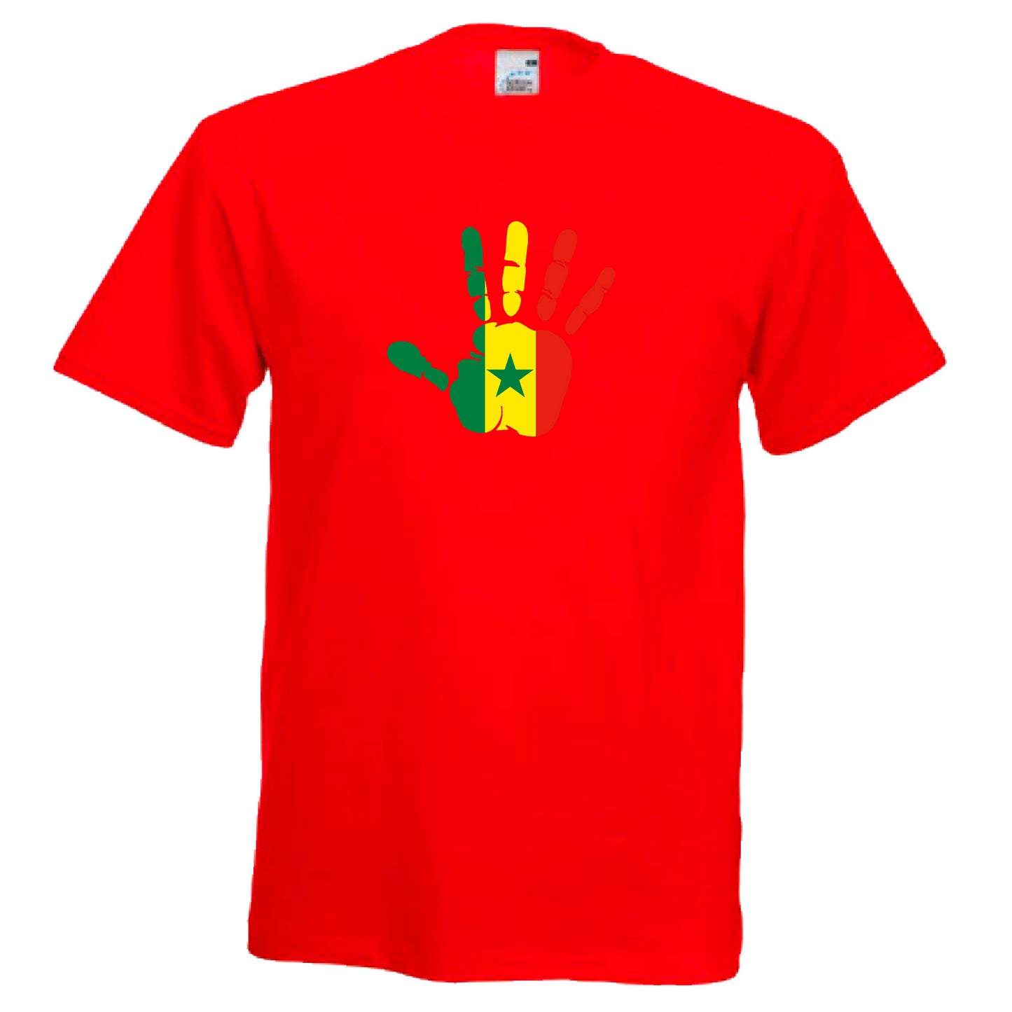 INDIGOS UG - T-Shirt Herren - Senegal - Hand - Fussball