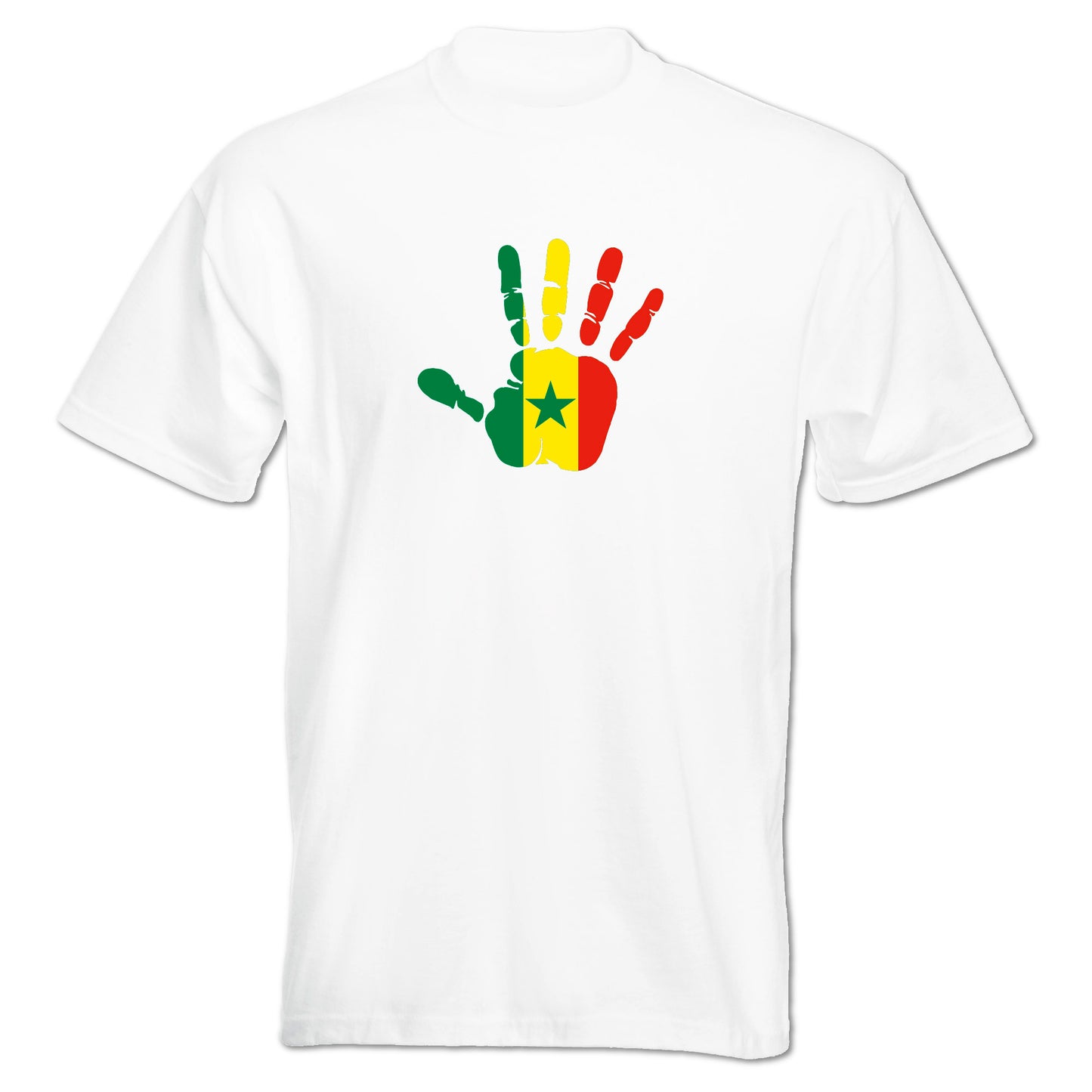 INDIGOS UG - T-Shirt Herren - Senegal - Hand - Fussball