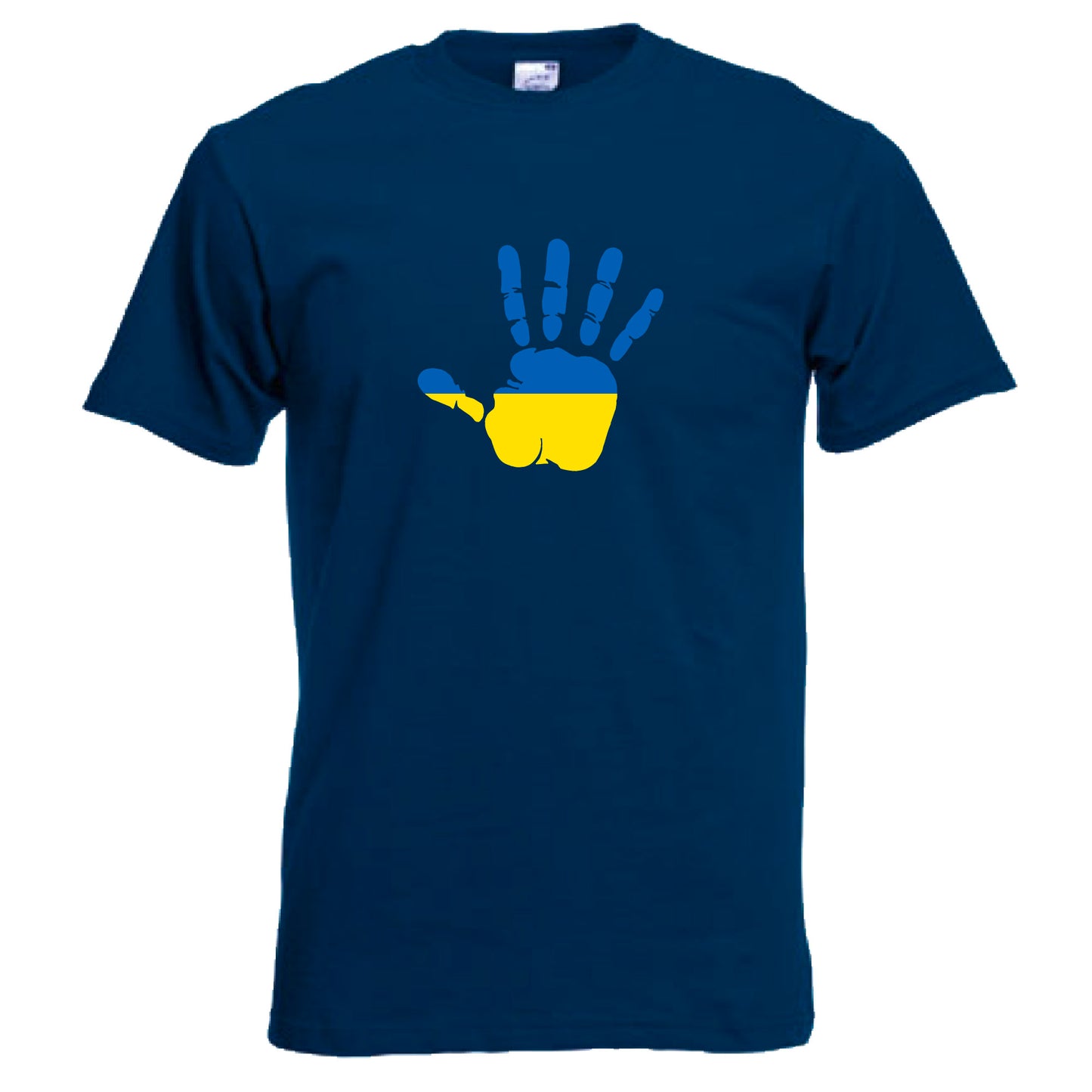 INDIGOS UG - T-Shirt Herren - Ukraine - Hand - Fussball