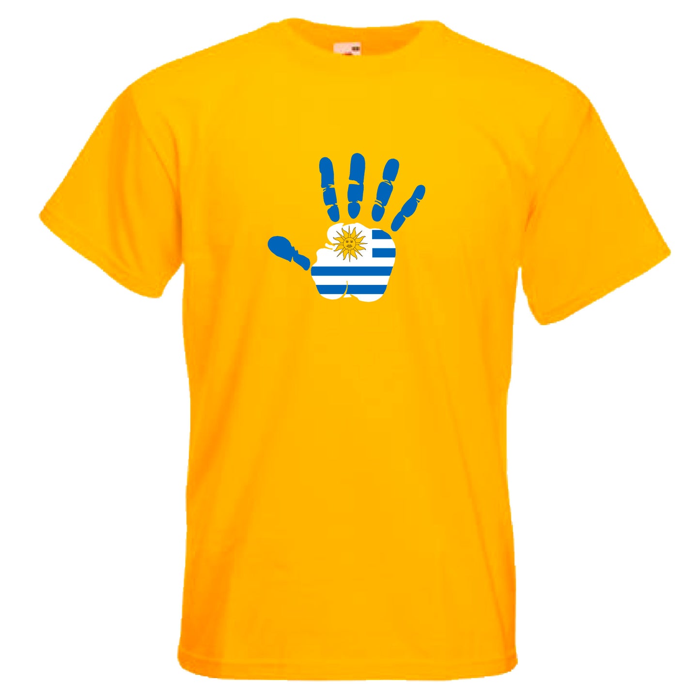 INDIGOS UG - T-Shirt Herren - Uruguay - Hand - Fussball