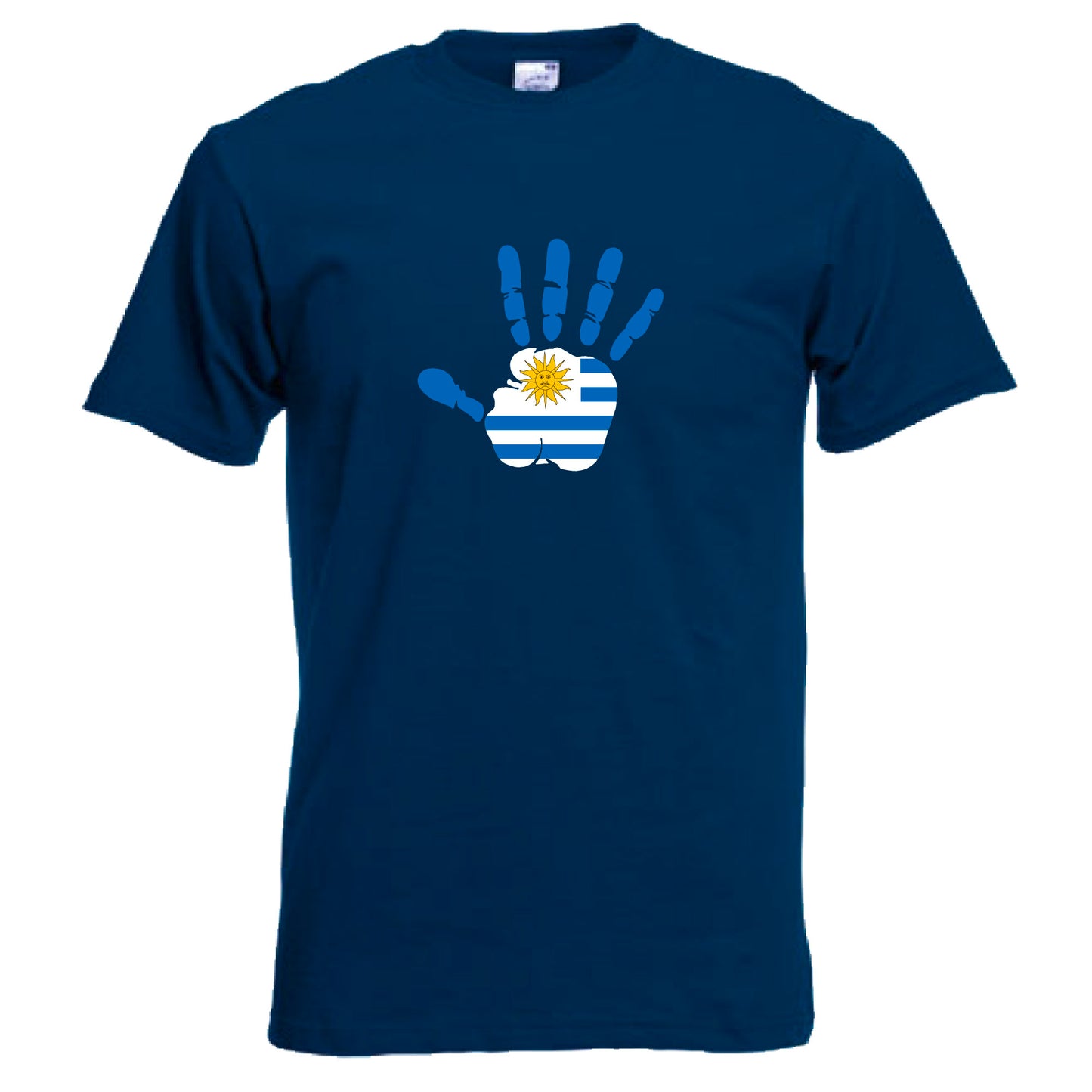 INDIGOS UG - T-Shirt Herren - Uruguay - Hand - Fussball
