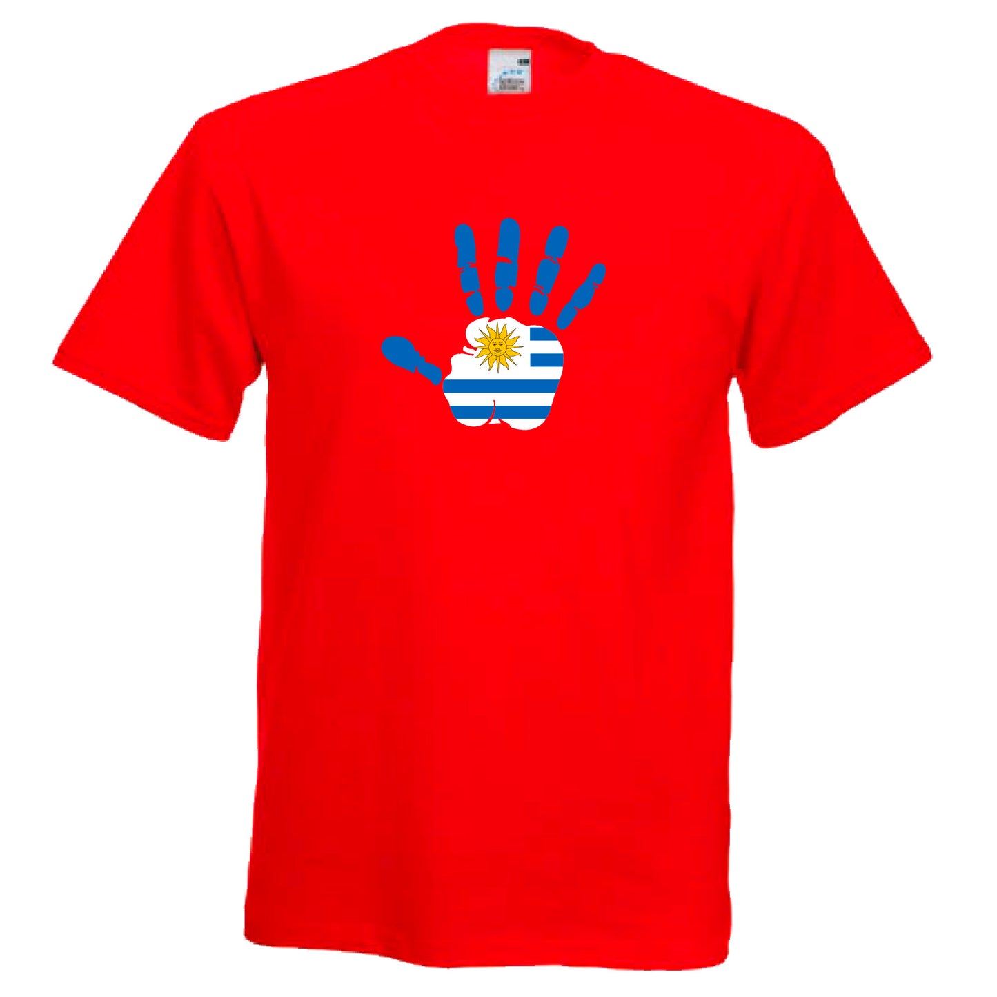 INDIGOS UG - T-Shirt Herren - Uruguay - Hand - Fussball