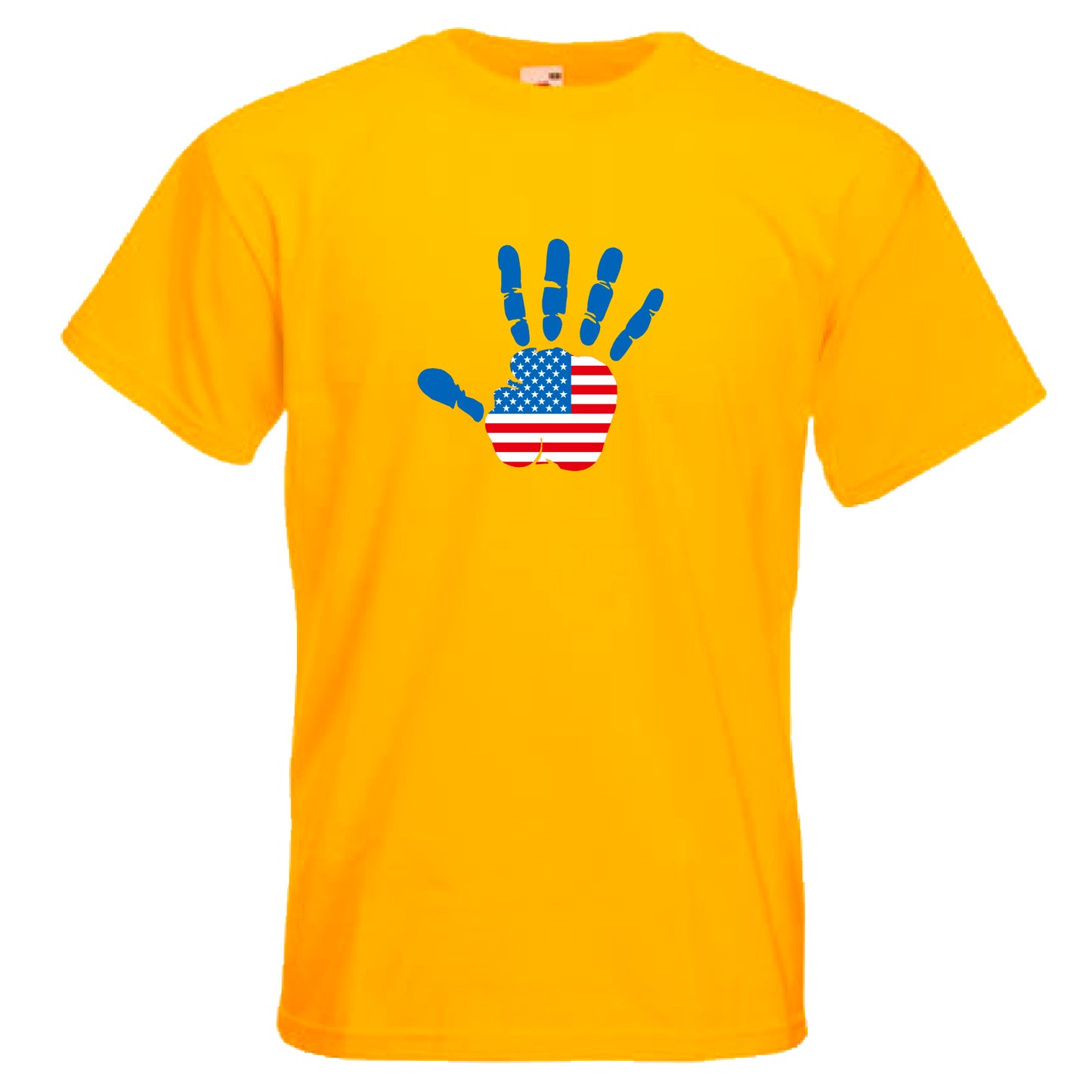 INDIGOS UG - T-Shirt Herren - USA - Hand - Fussball