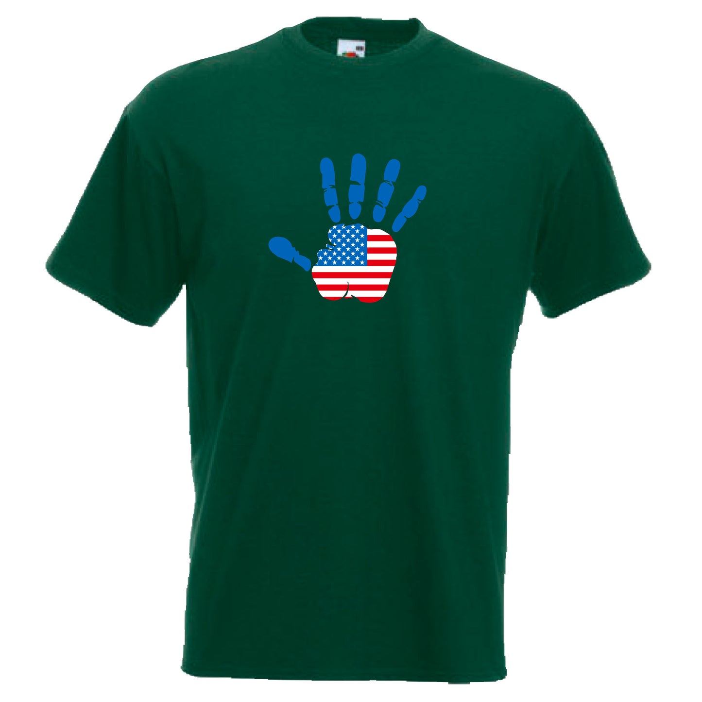 INDIGOS UG - T-Shirt Herren - USA - Hand - Fussball
