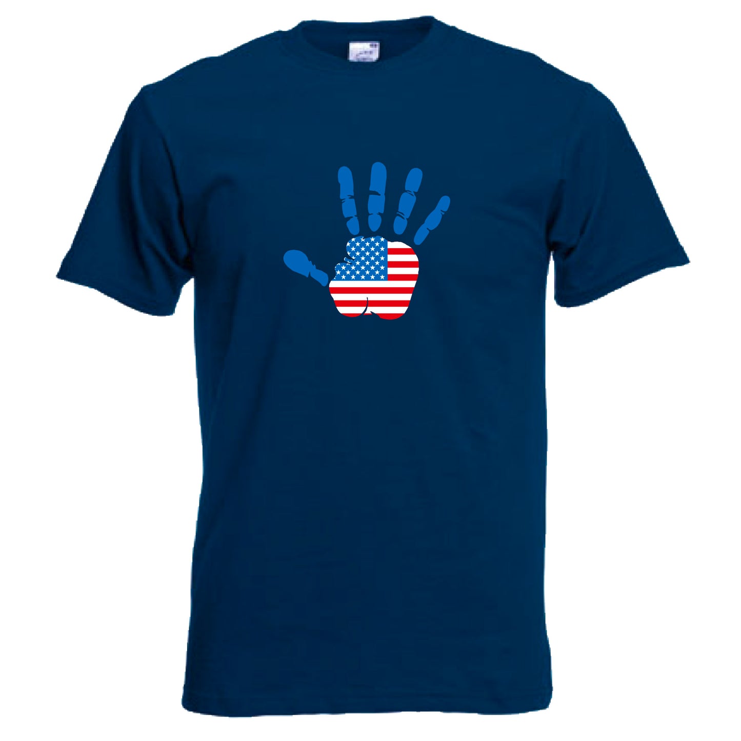 INDIGOS UG - T-Shirt Herren - USA - Hand - Fussball