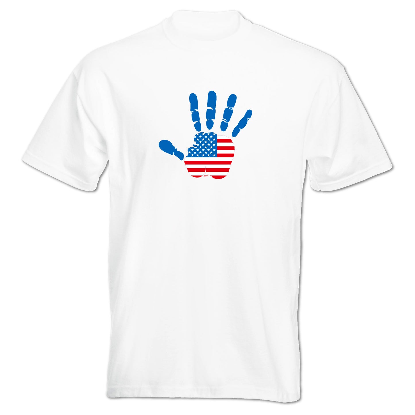 INDIGOS UG - T-Shirt Herren - USA - Hand - Fussball