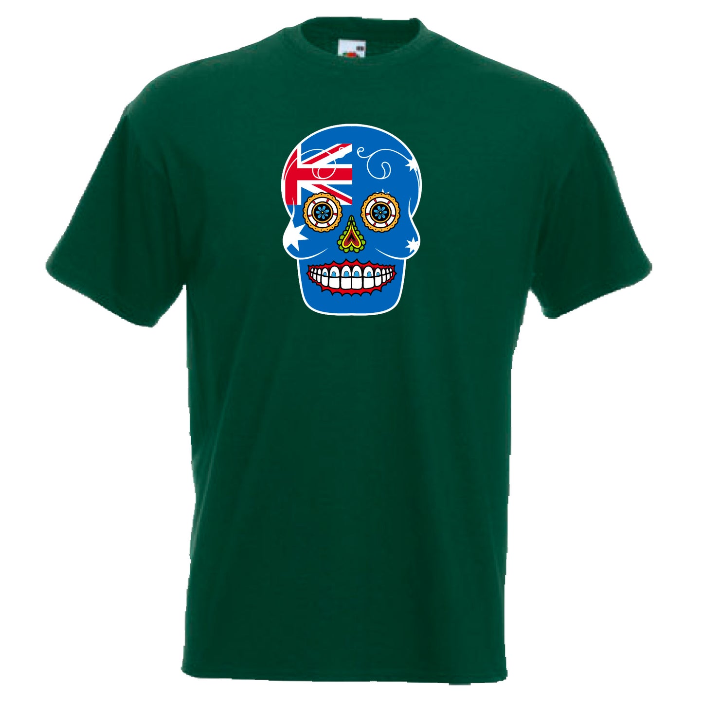 INDIGOS UG - T-Shirt Herren - Australien - Skull - Fussball