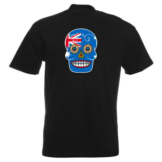 INDIGOS UG - T-Shirt Herren - Australien - Skull - Fussball