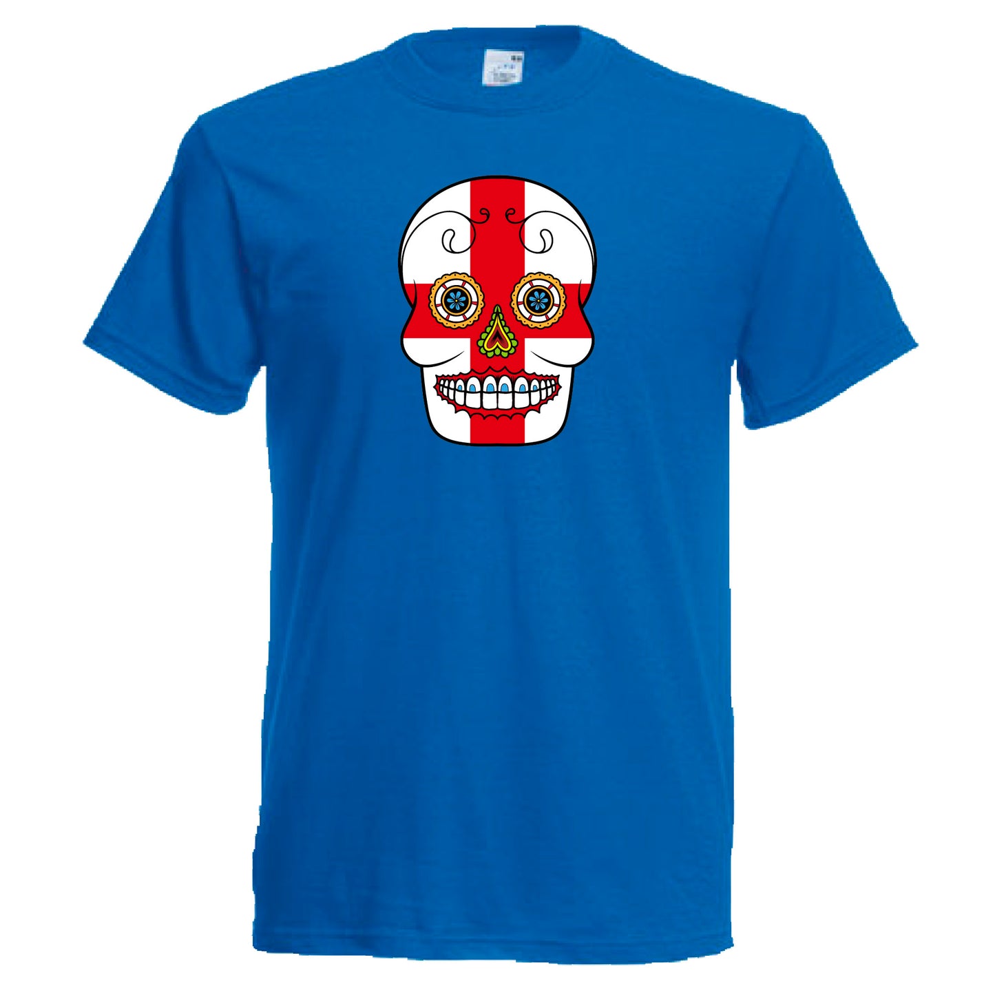 INDIGOS UG - T-Shirt Herren - England - Skull - Fussball