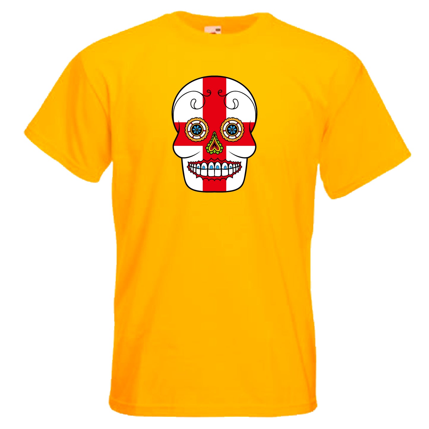 INDIGOS UG - T-Shirt Herren - England - Skull - Fussball