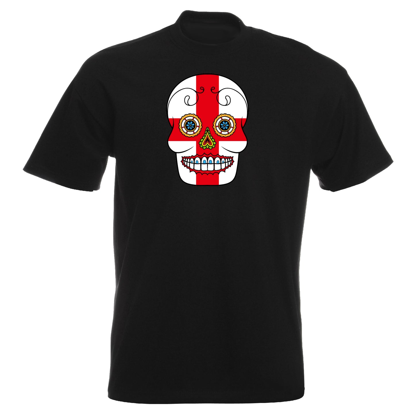 INDIGOS UG - T-Shirt Herren - England - Skull - Fussball