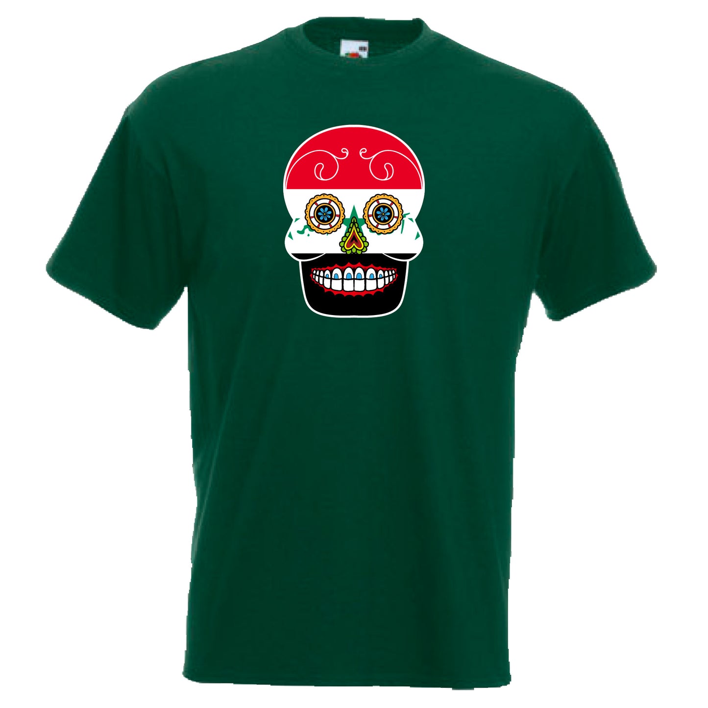 INDIGOS UG - T-Shirt Herren - Irak - Skull - Fussball