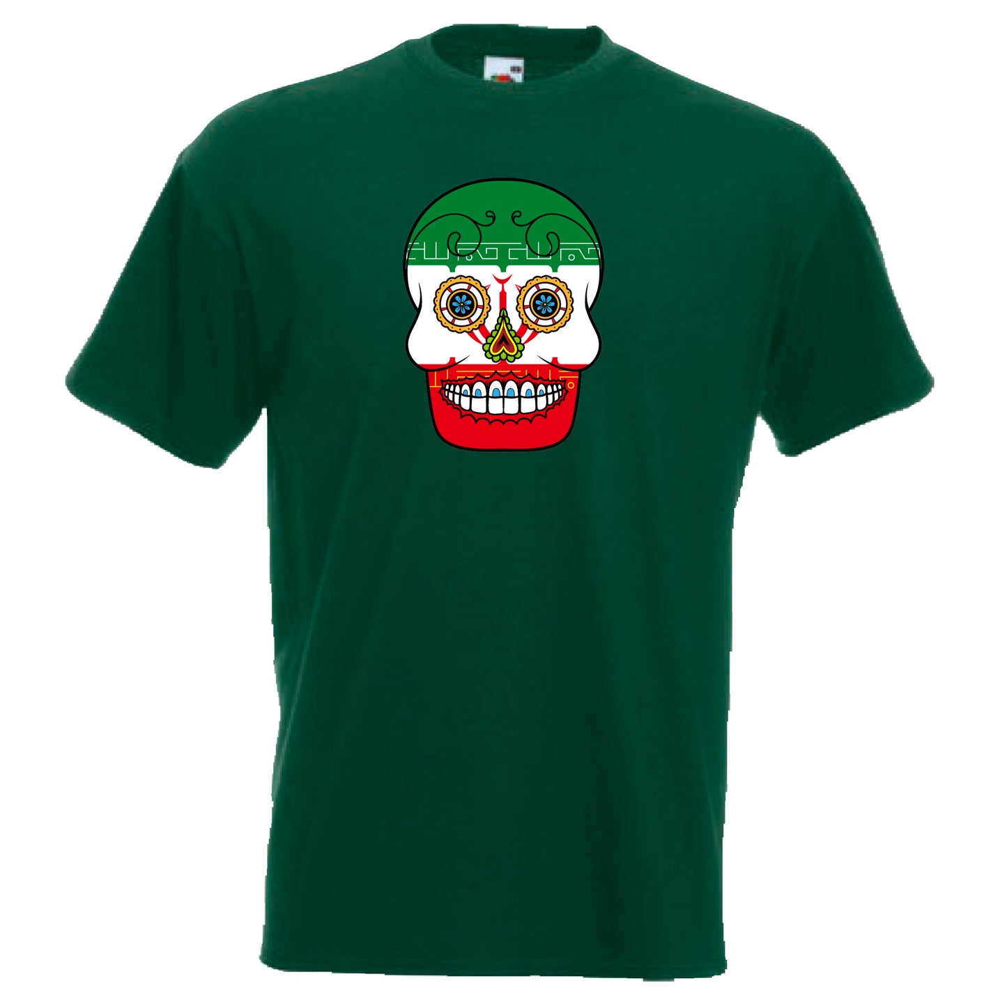 INDIGOS UG - T-Shirt Herren - Iran - Skull - Fussball