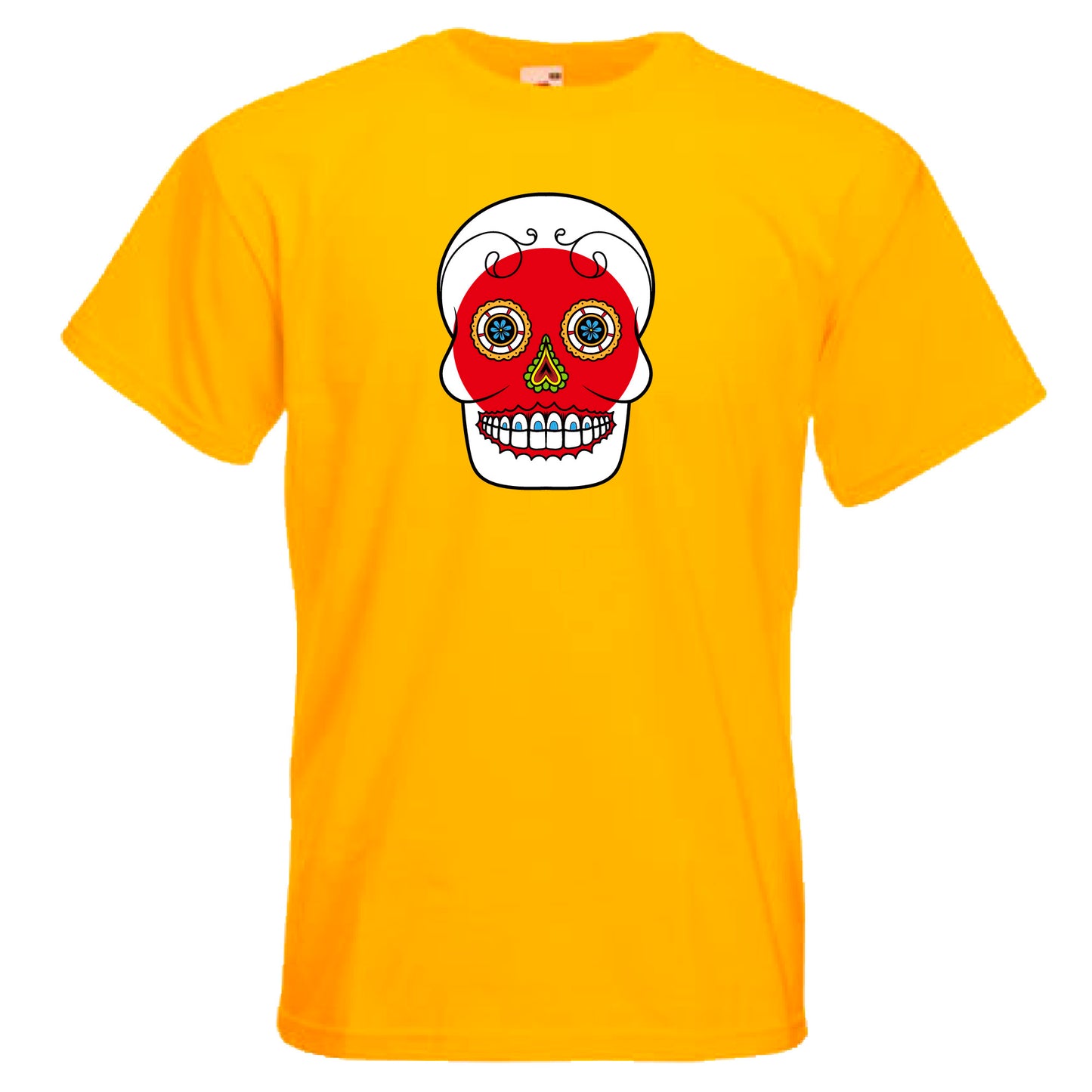 INDIGOS UG - T-Shirt Herren - Japan - Skull - Fussball