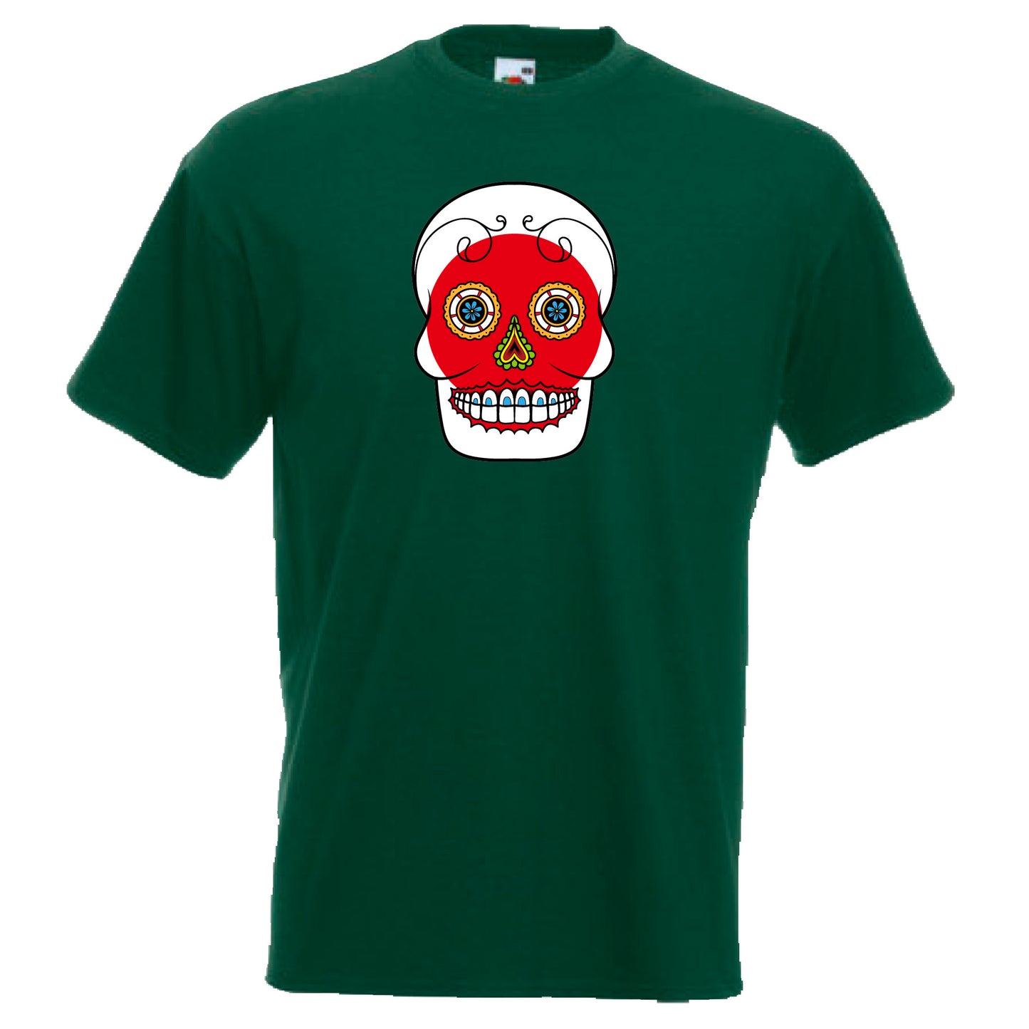 INDIGOS UG - T-Shirt Herren - Japan - Skull - Fussball