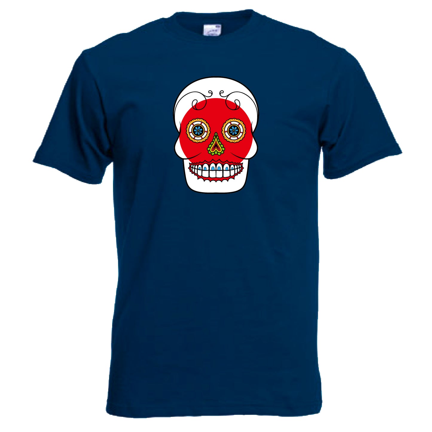 INDIGOS UG - T-Shirt Herren - Japan - Skull - Fussball
