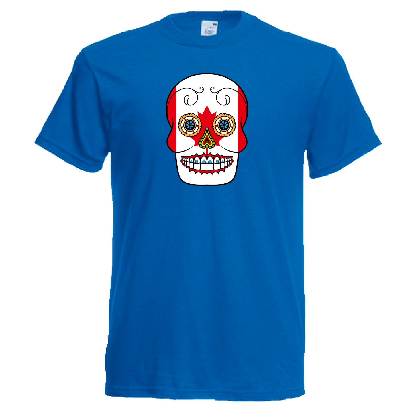 INDIGOS UG - T-Shirt Herren - Kanada - Skull - Fussball